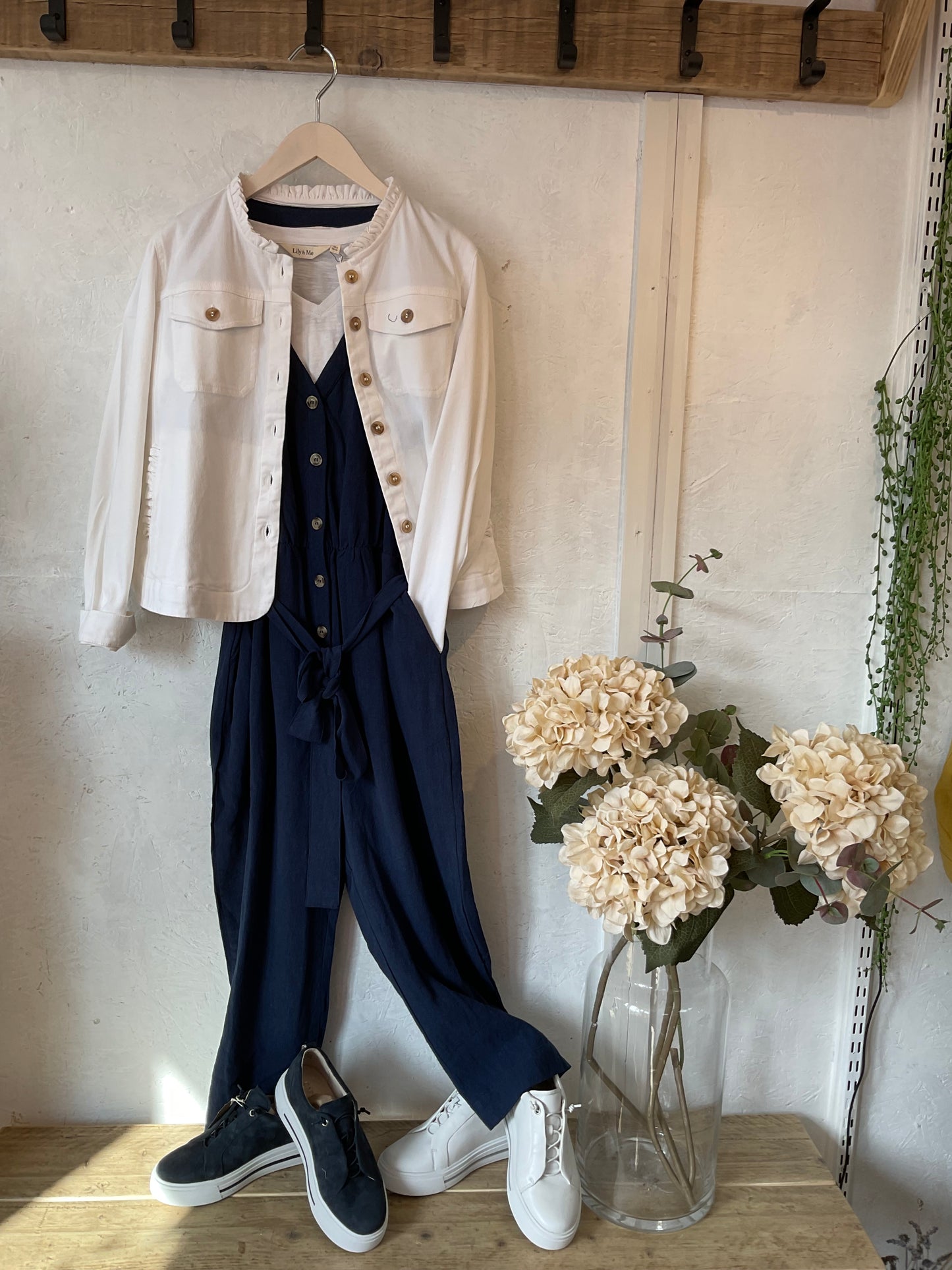 Ali linen dungarees