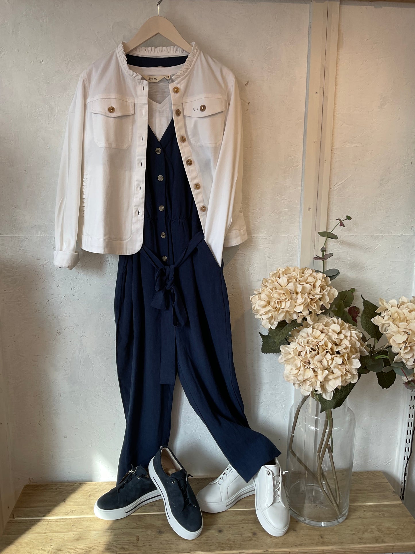 Ali linen dungarees