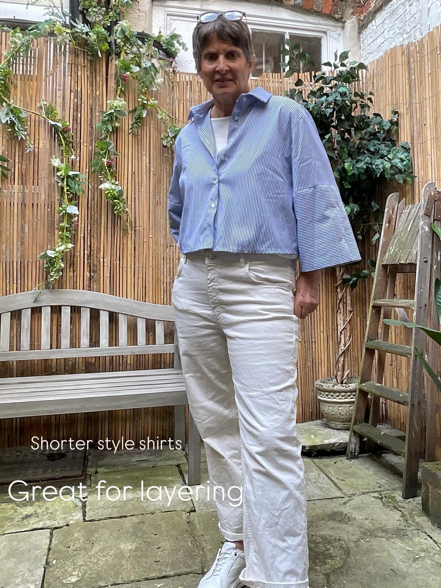 Libby cropped cotton shirt