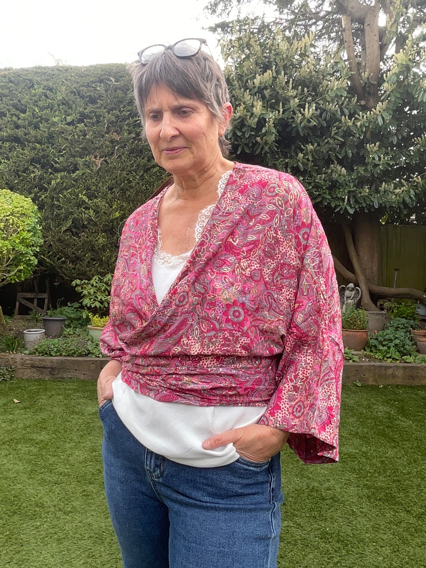 Tori cerise wrap