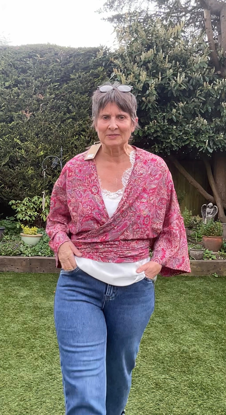 Tori cerise wrap