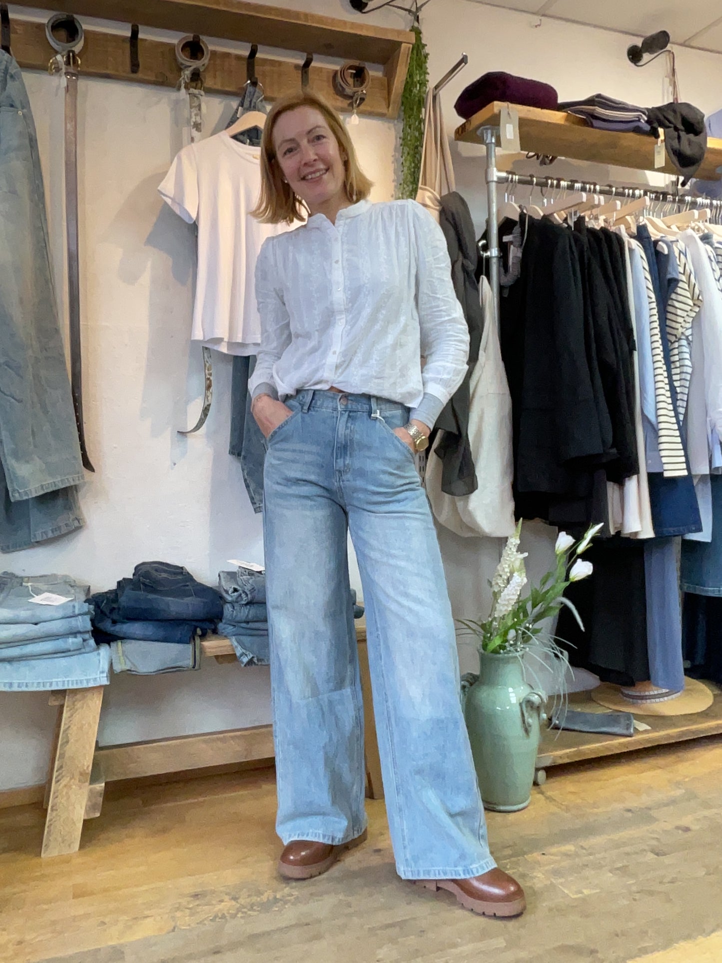 Penny wide leg jeans