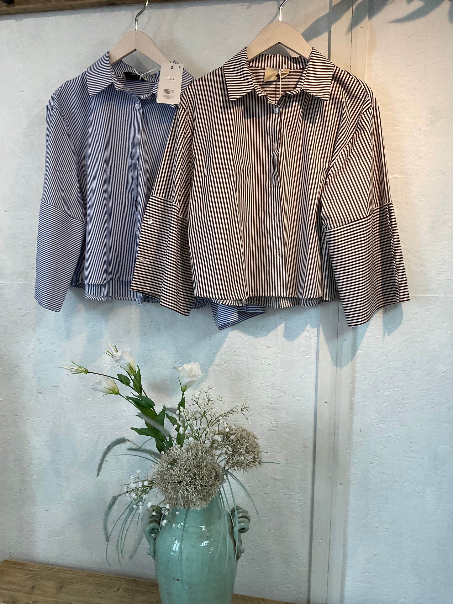 Libby cropped cotton shirt