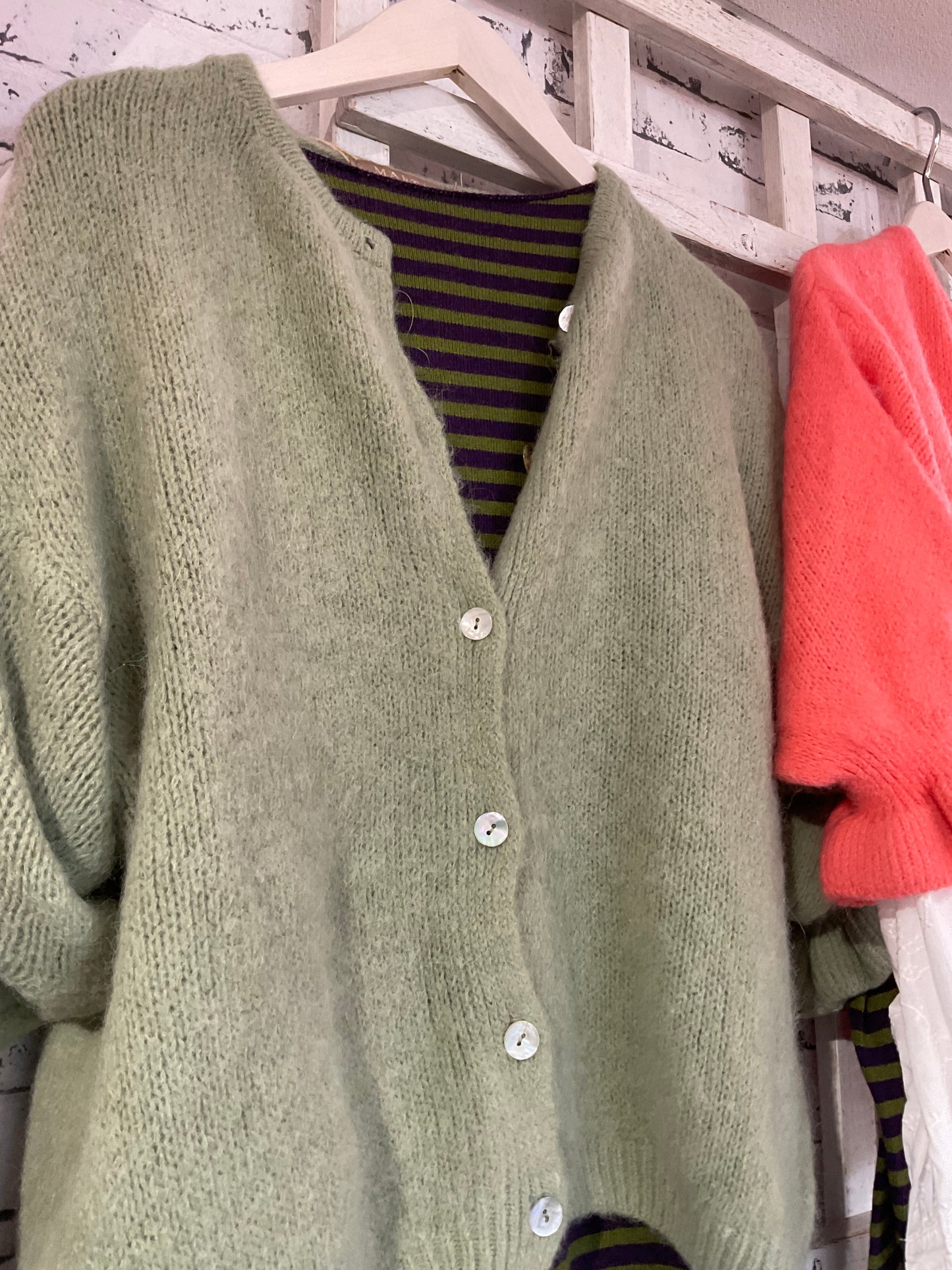 Marta Ruffle sleeve cardigan