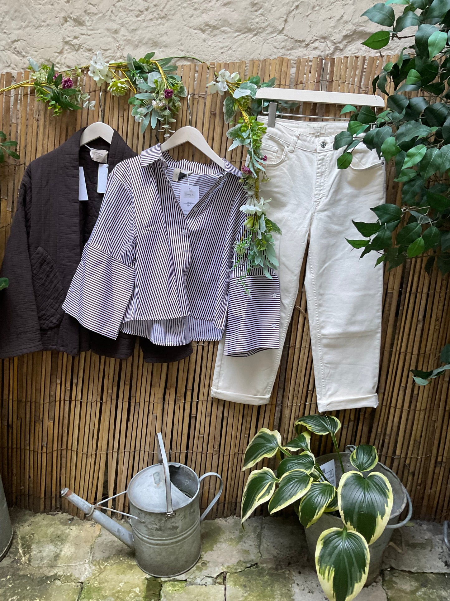 Libby cropped cotton shirt
