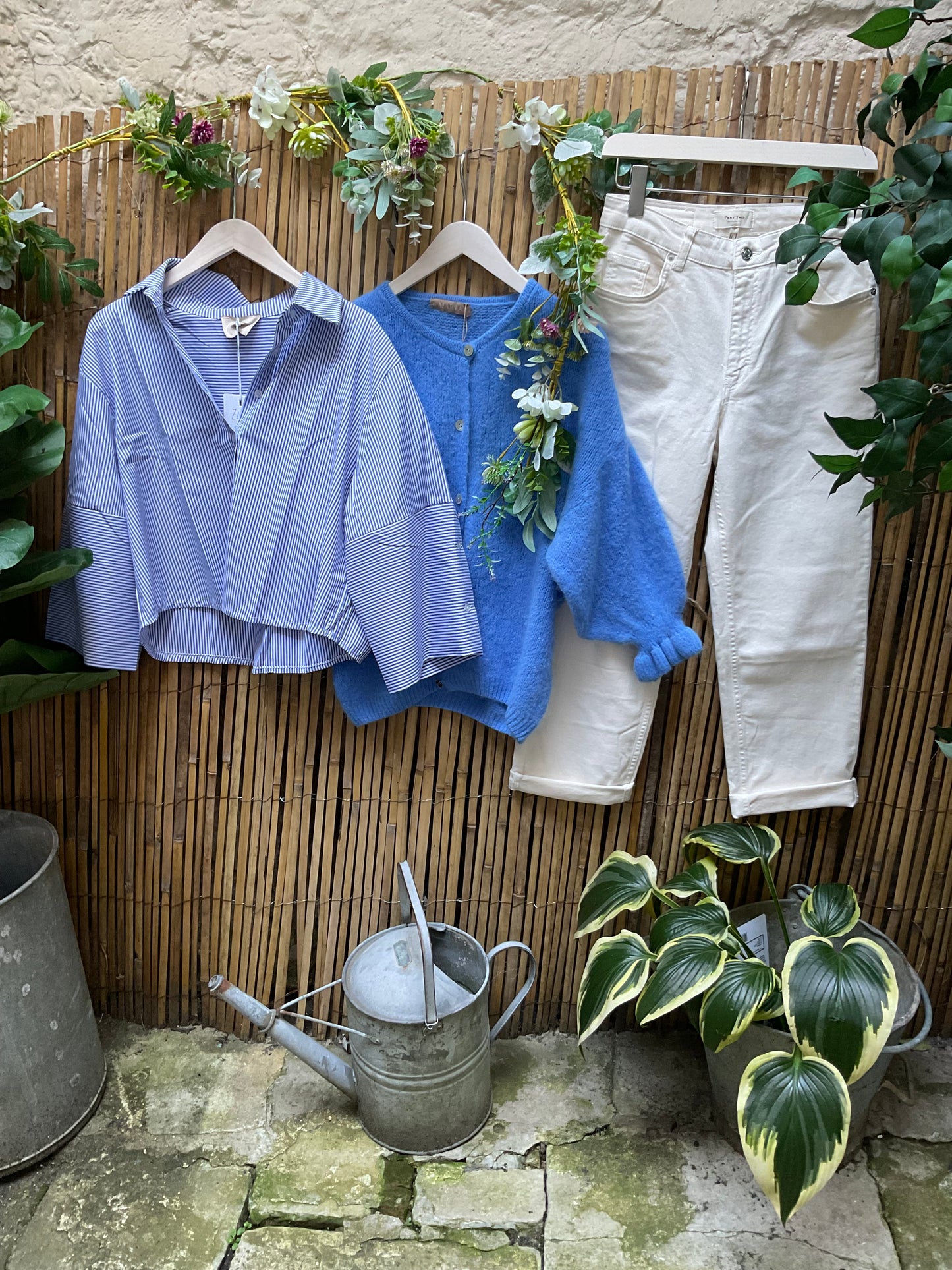 Libby cropped cotton shirt