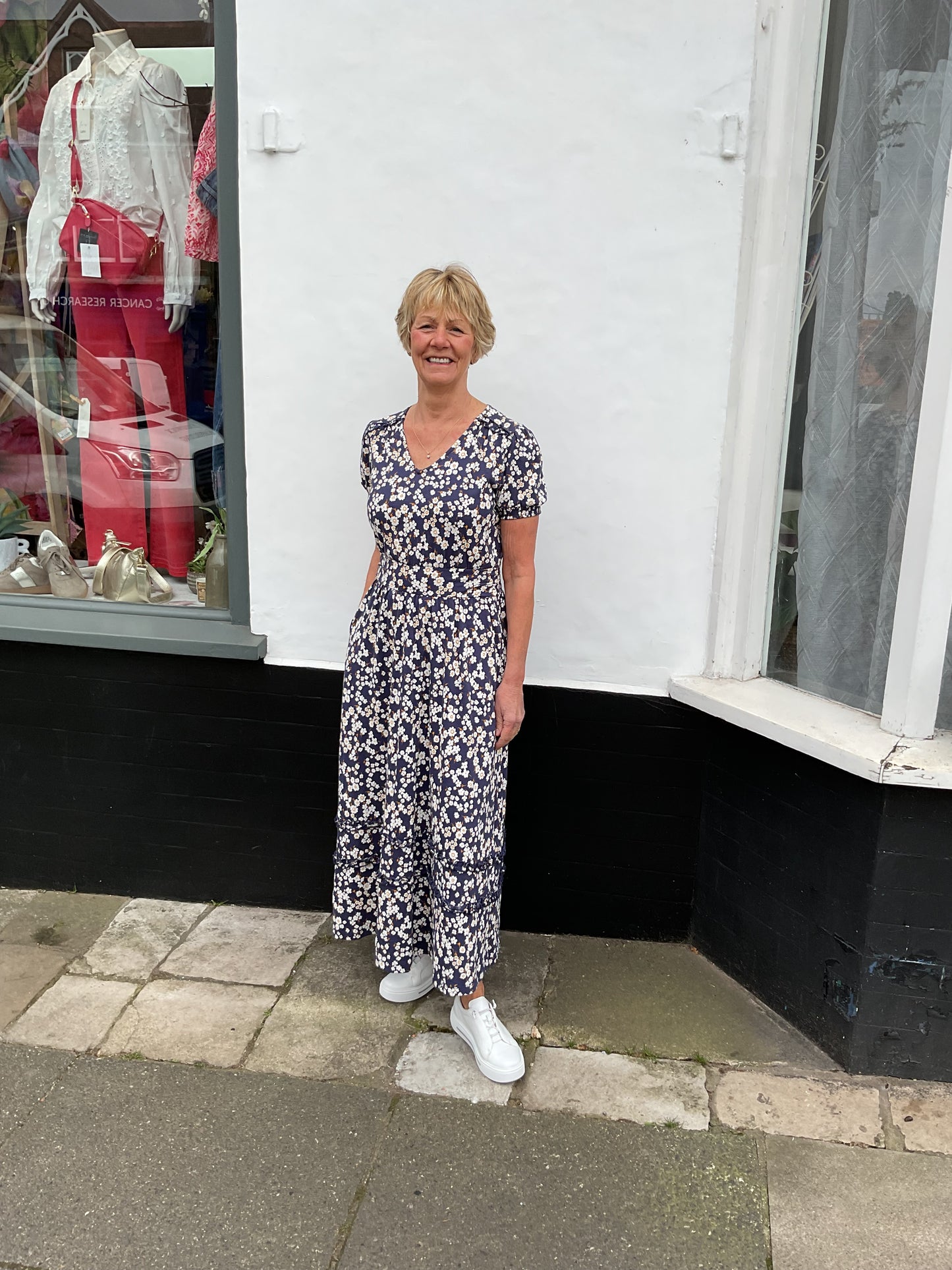 Amy floral cotton print sundress