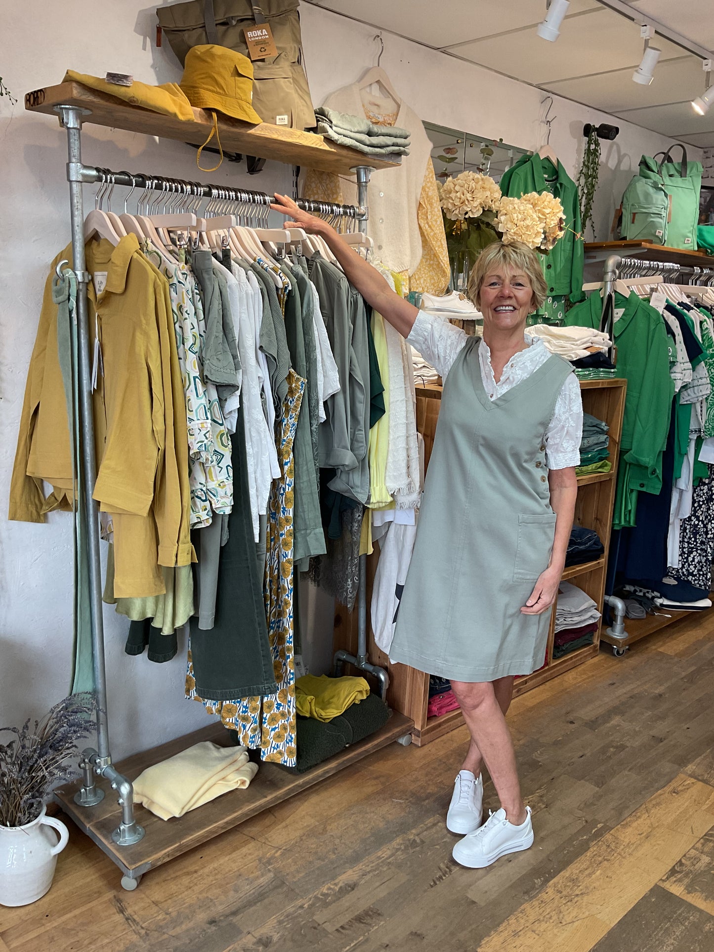 Heidi pinafore dress