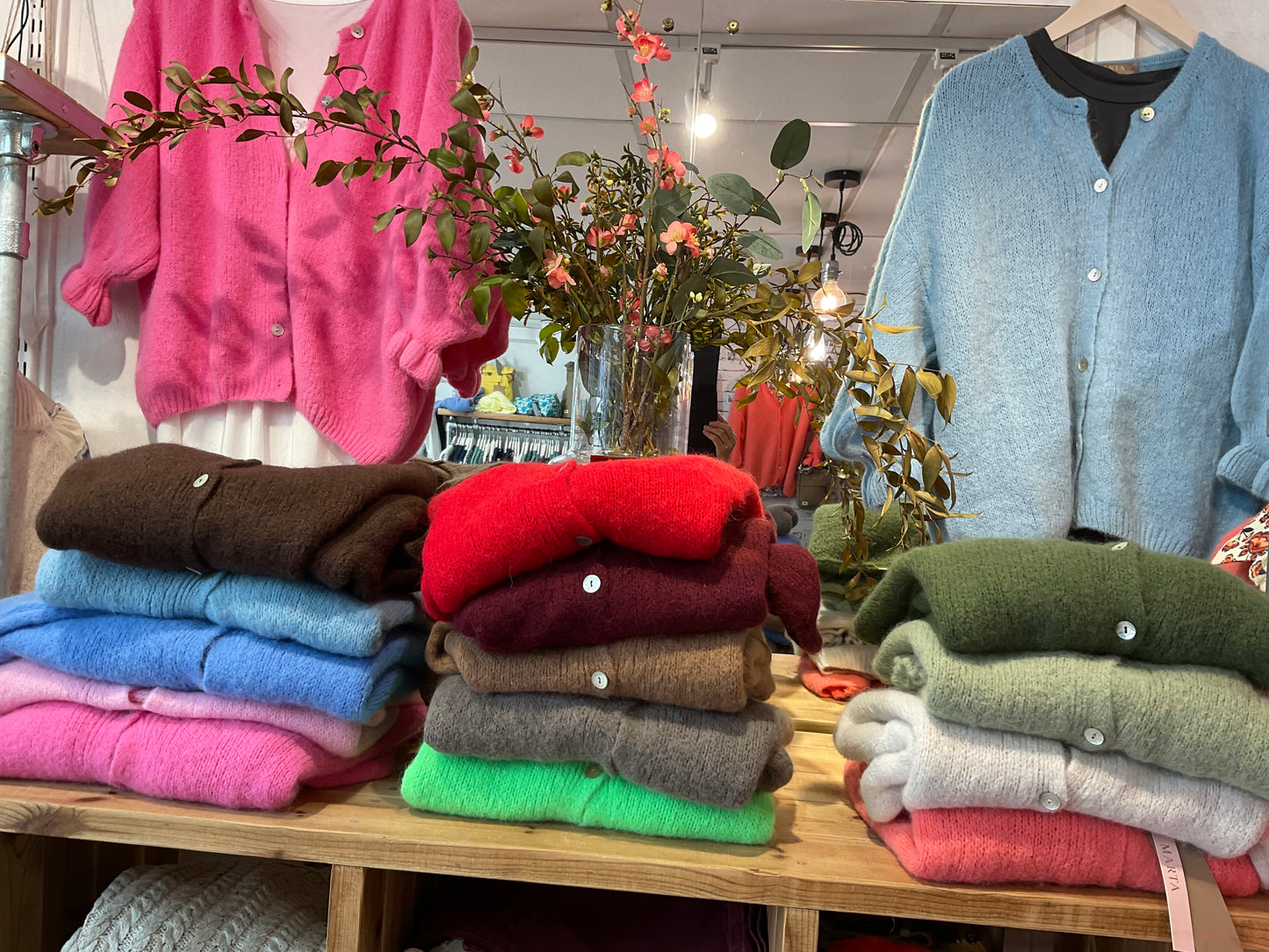 This weeks colours Marta cardigan