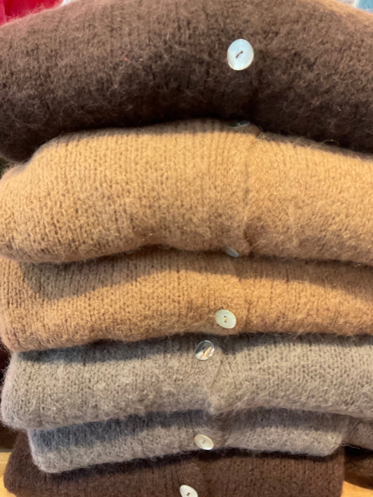 This weeks colours Marta cardigan