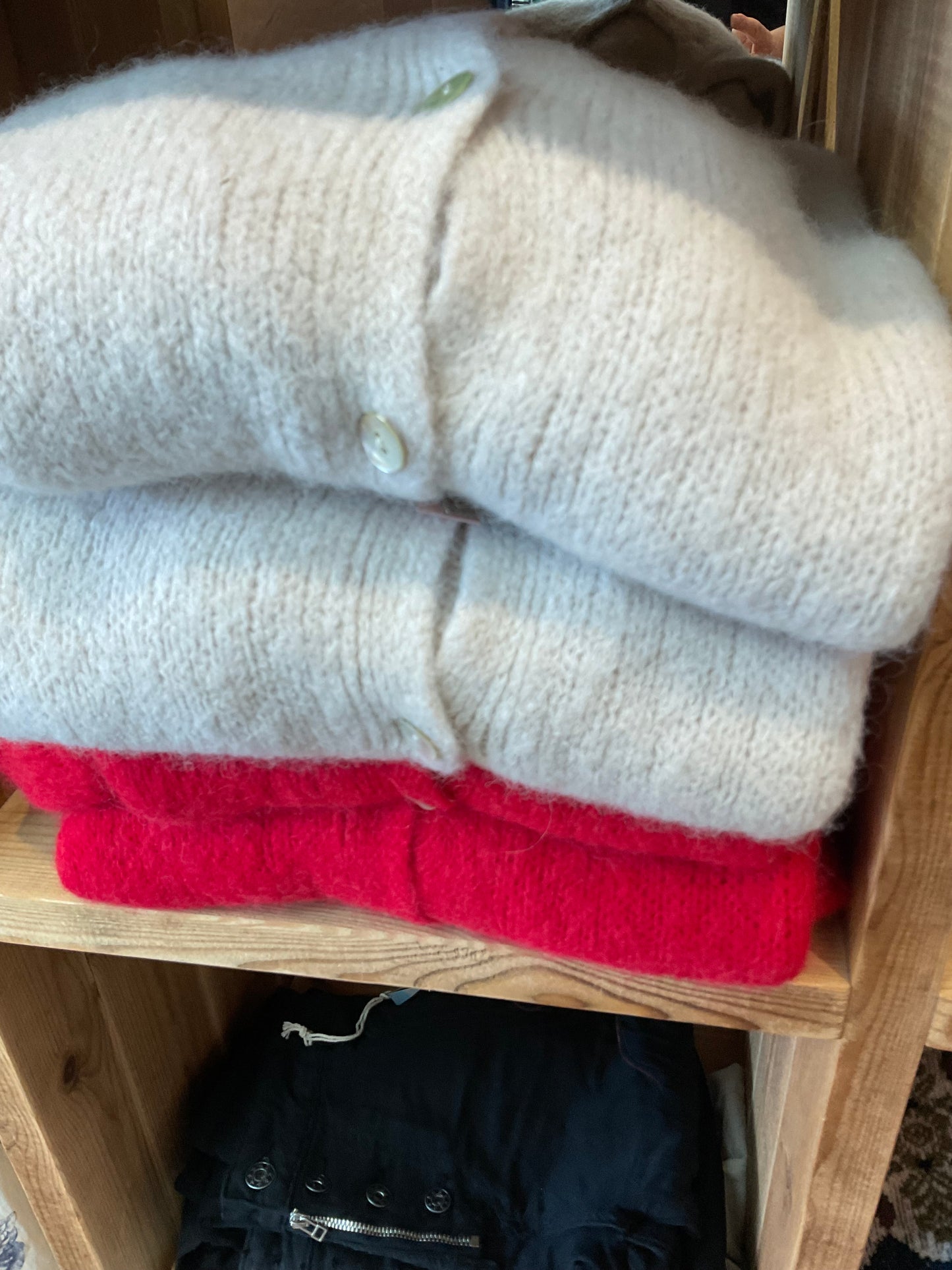 This weeks colours Marta cardigan