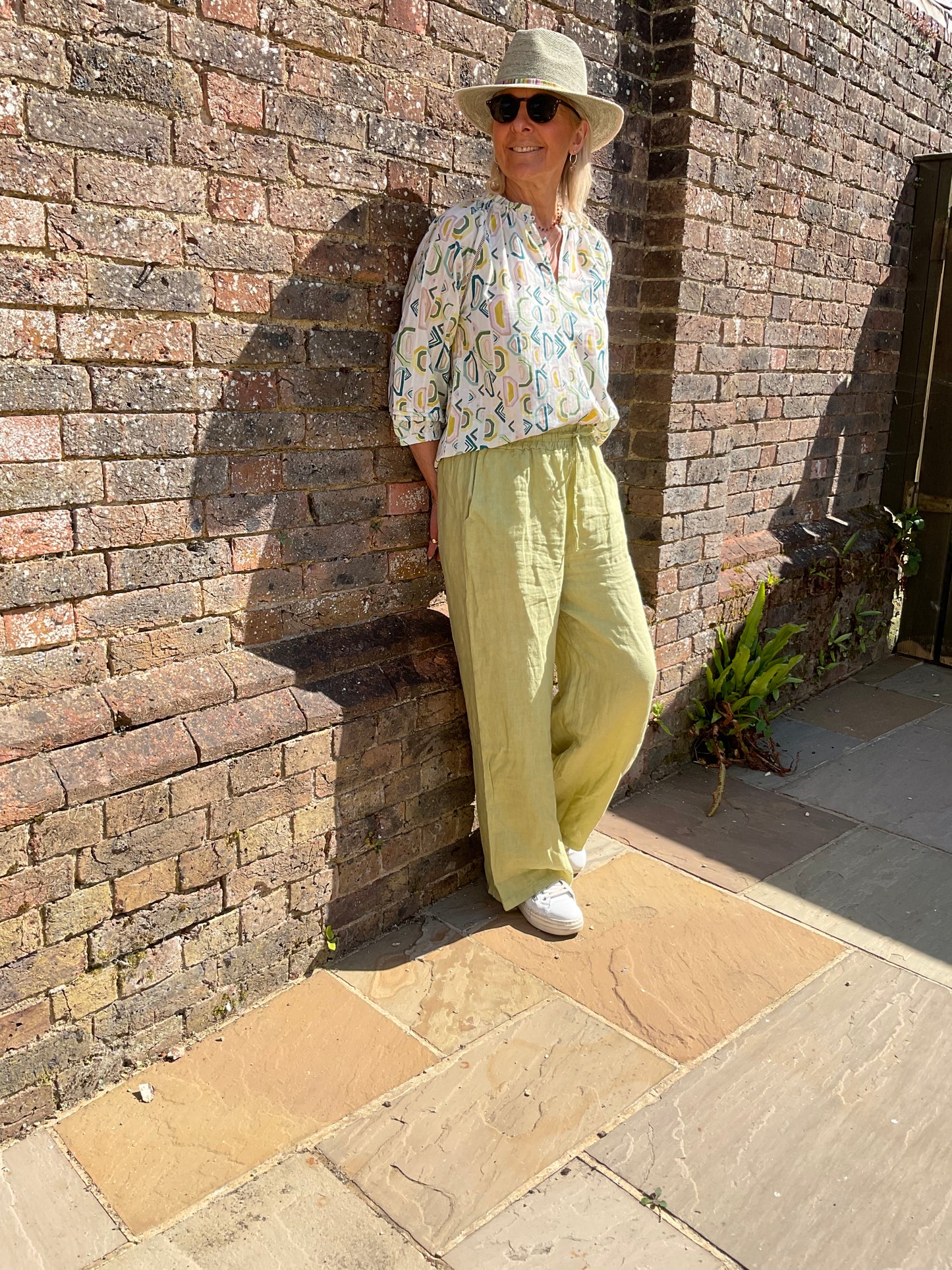 Styling our cotton printed blouse
