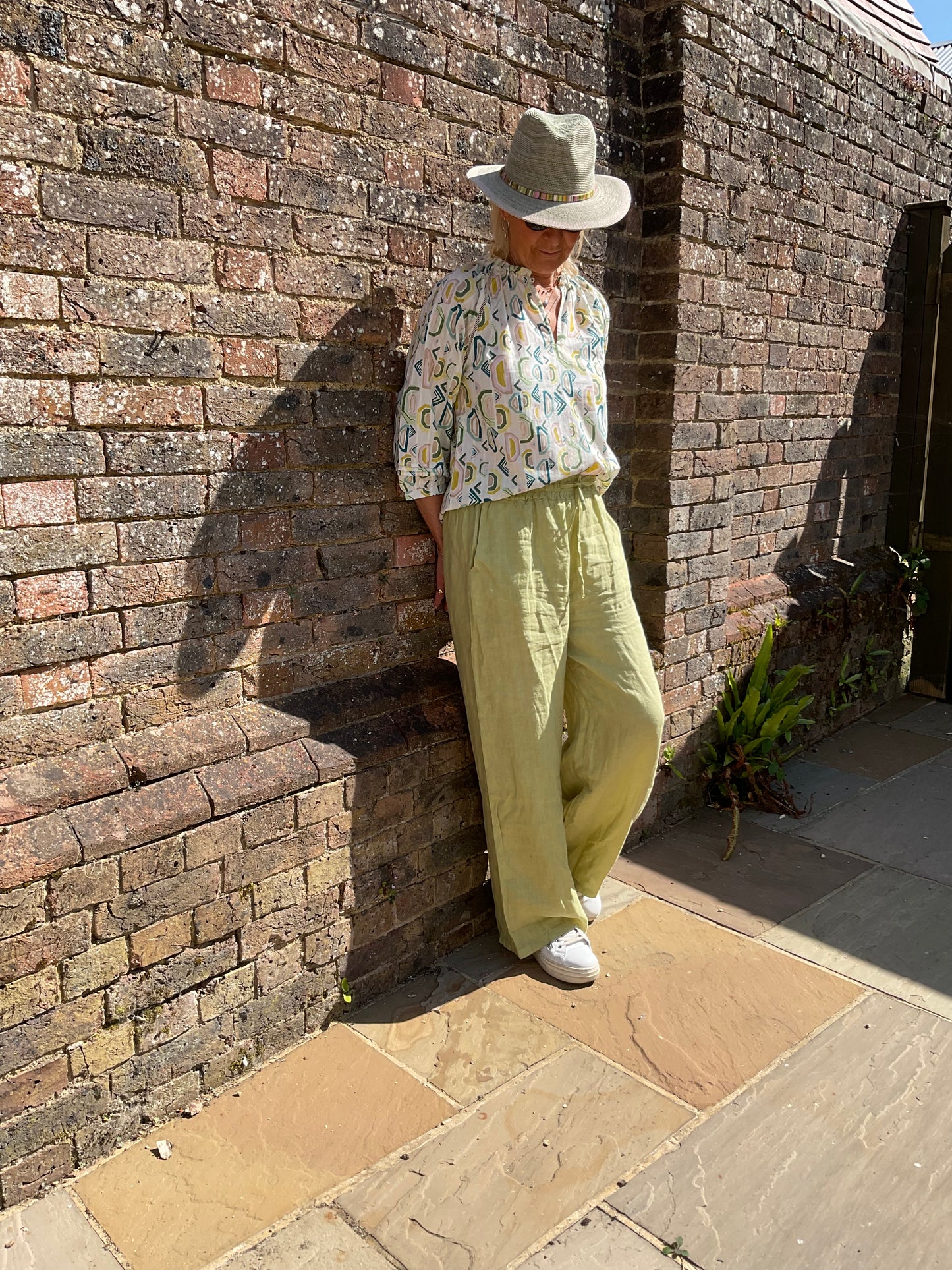 Styling our cotton printed blouse