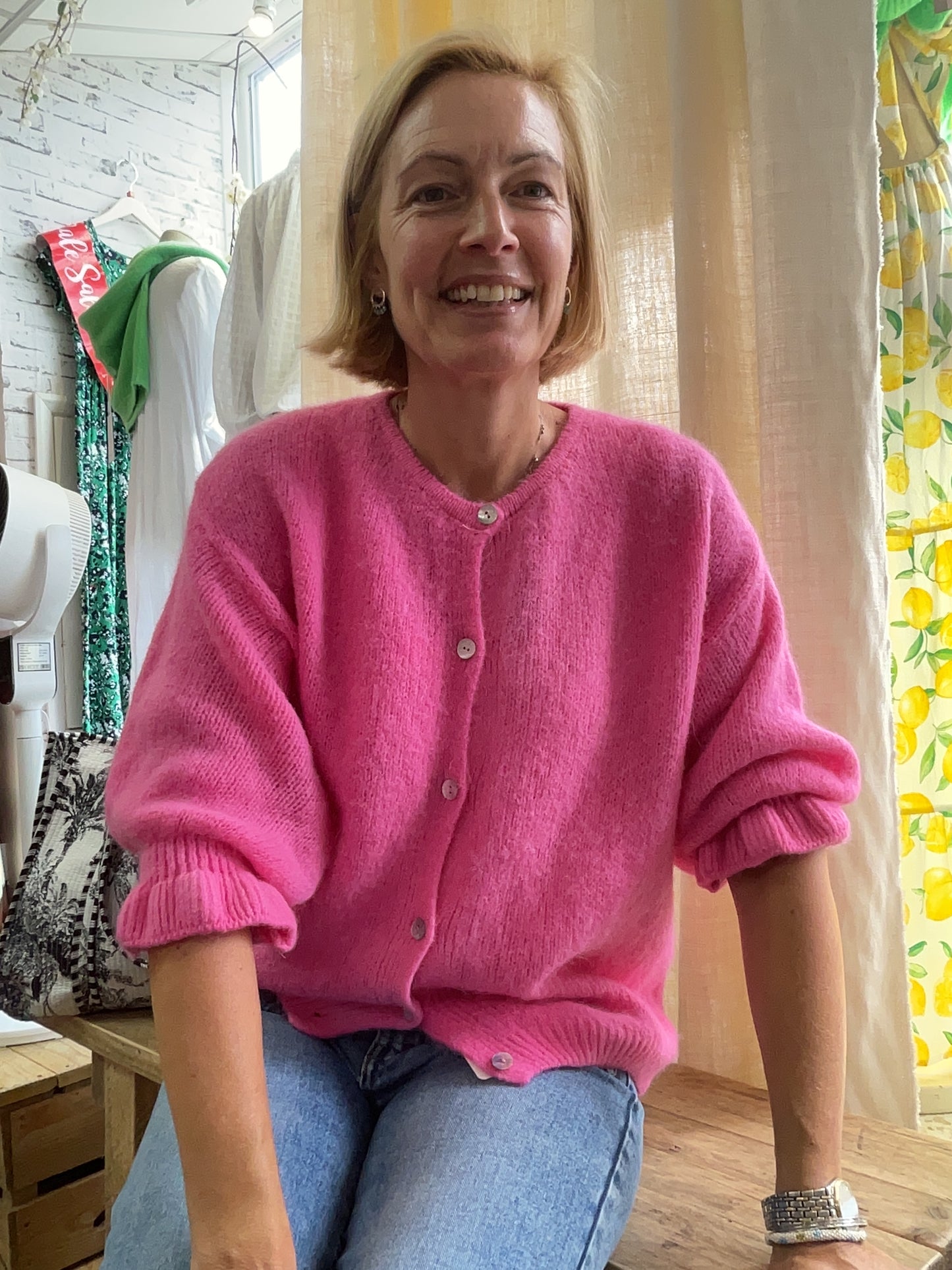 Marta Ruffle sleeve cardigan