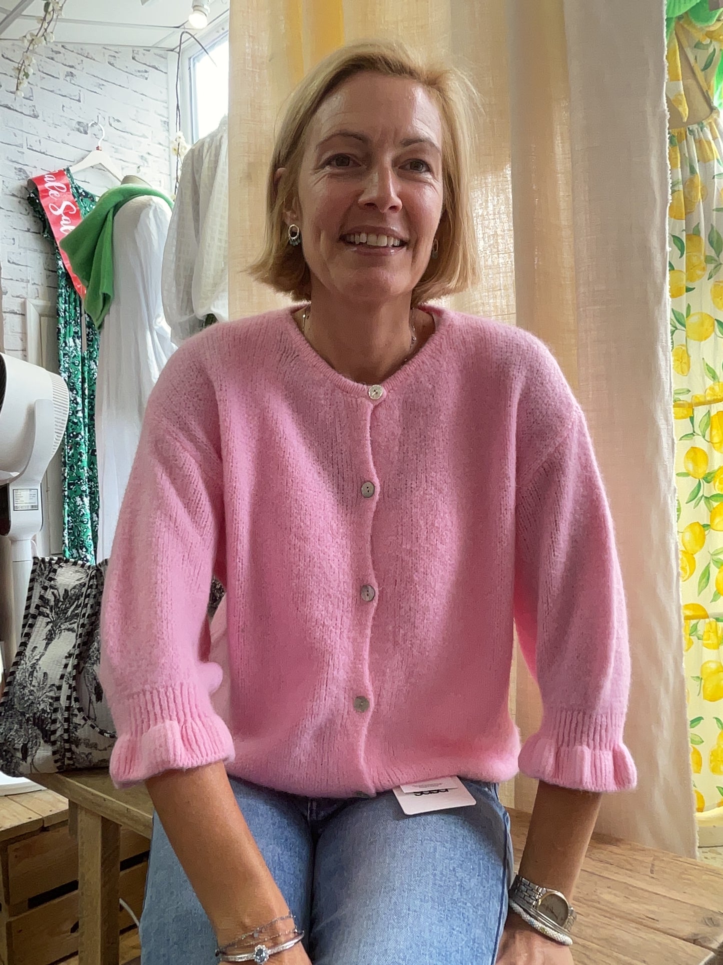 Marta Ruffle sleeve cardigan