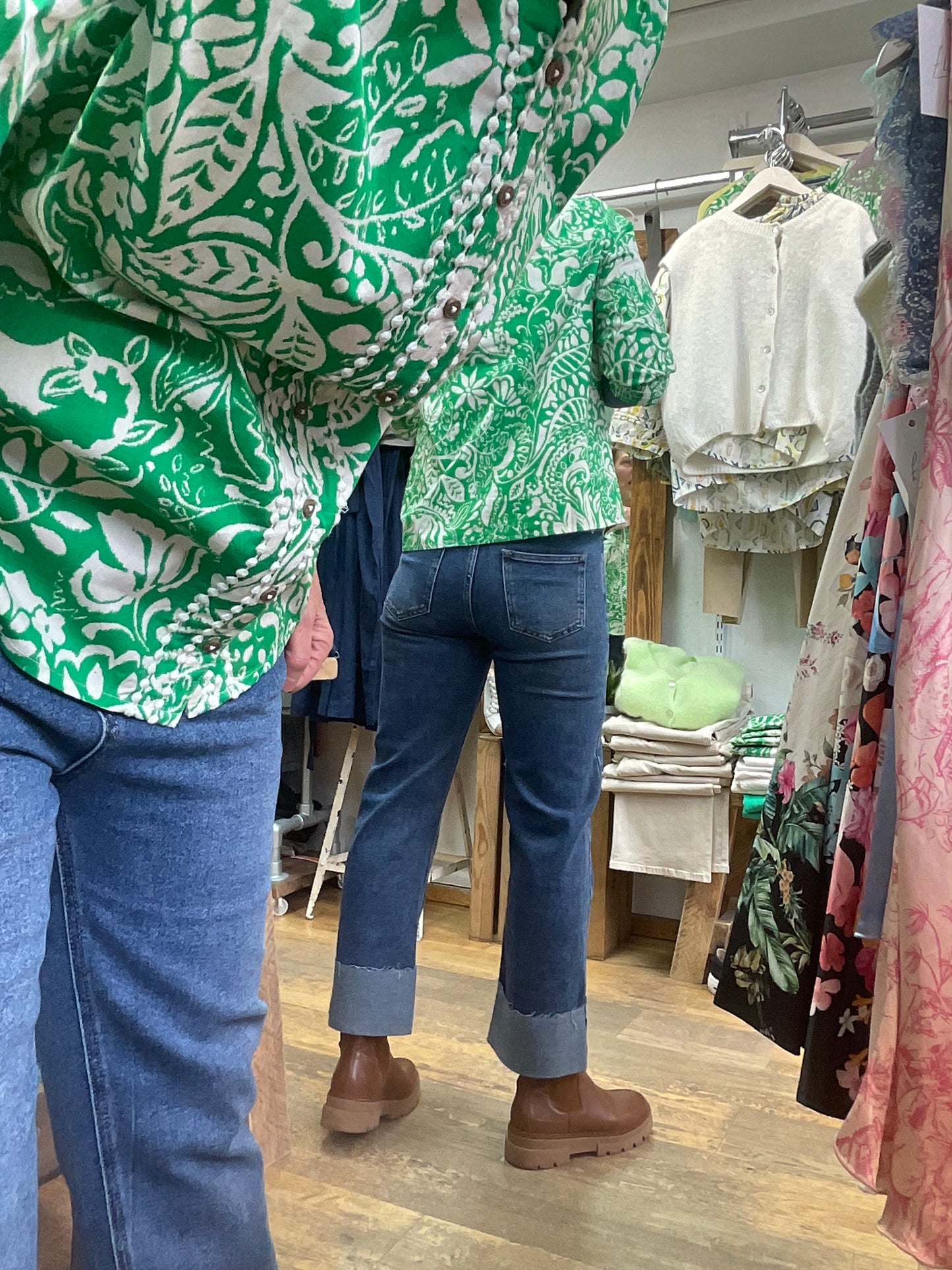 Wild flower floral print blouse