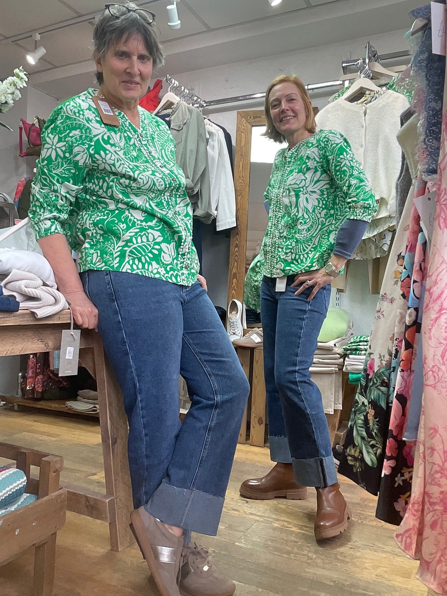 Wild flower floral print blouse