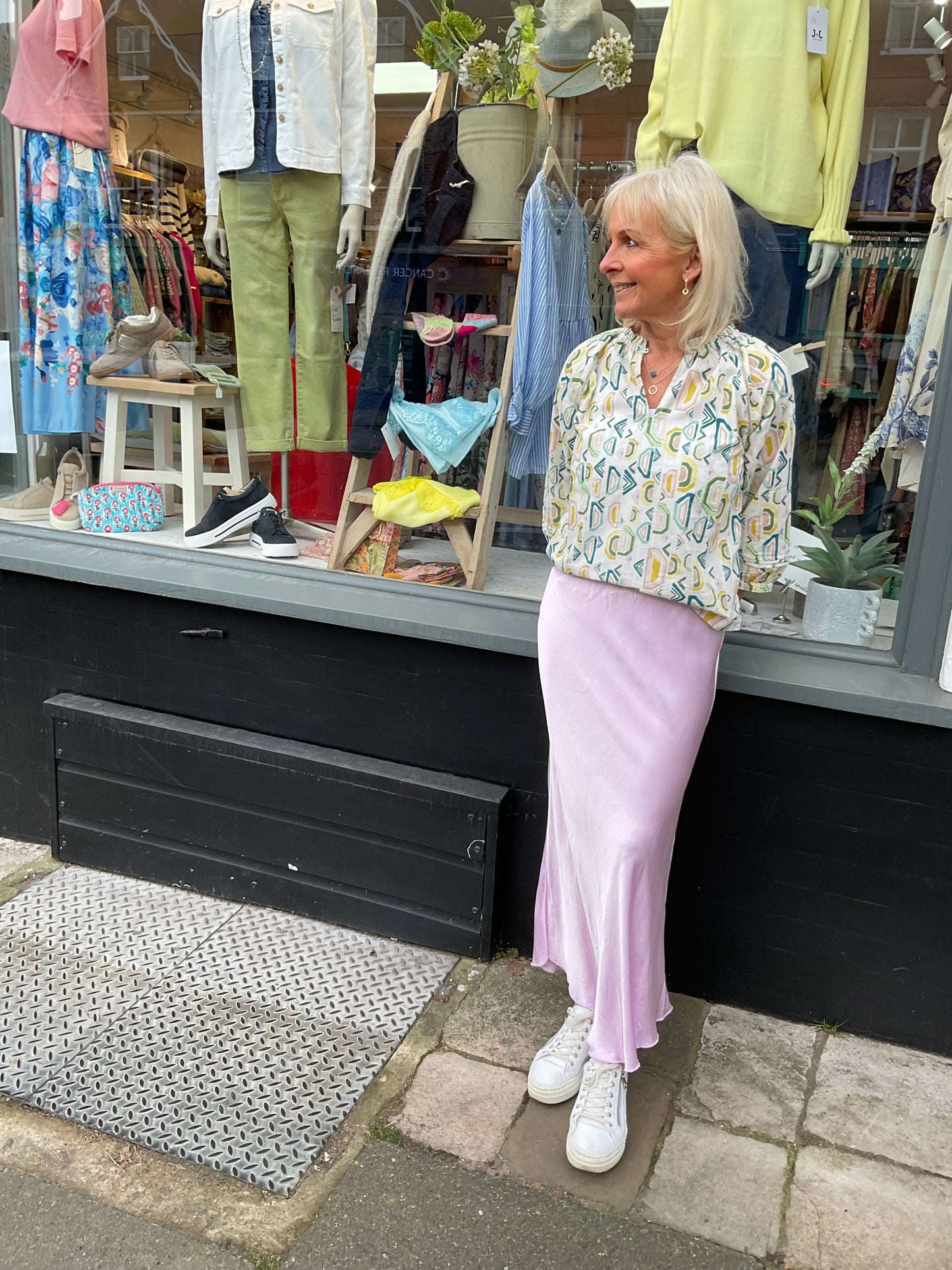 Felicity bias cut viscose skirts
