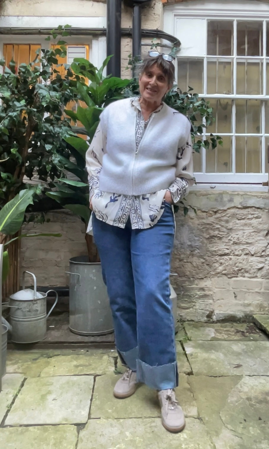 Michelle viscose printed blouse