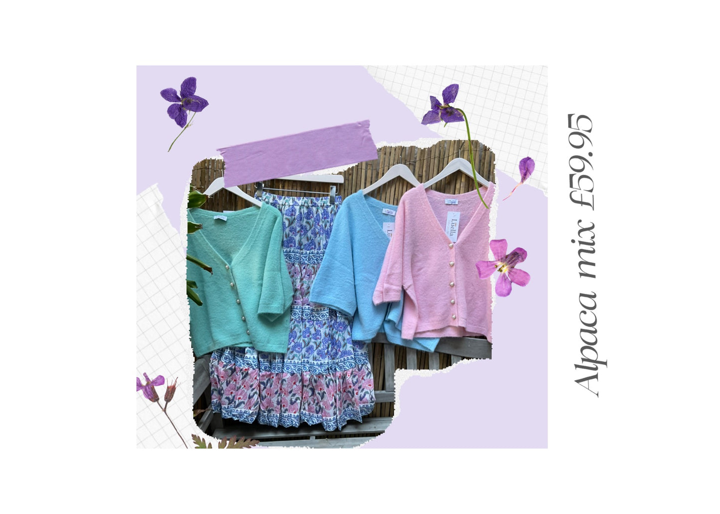 Luella pearl alpaca cardigan