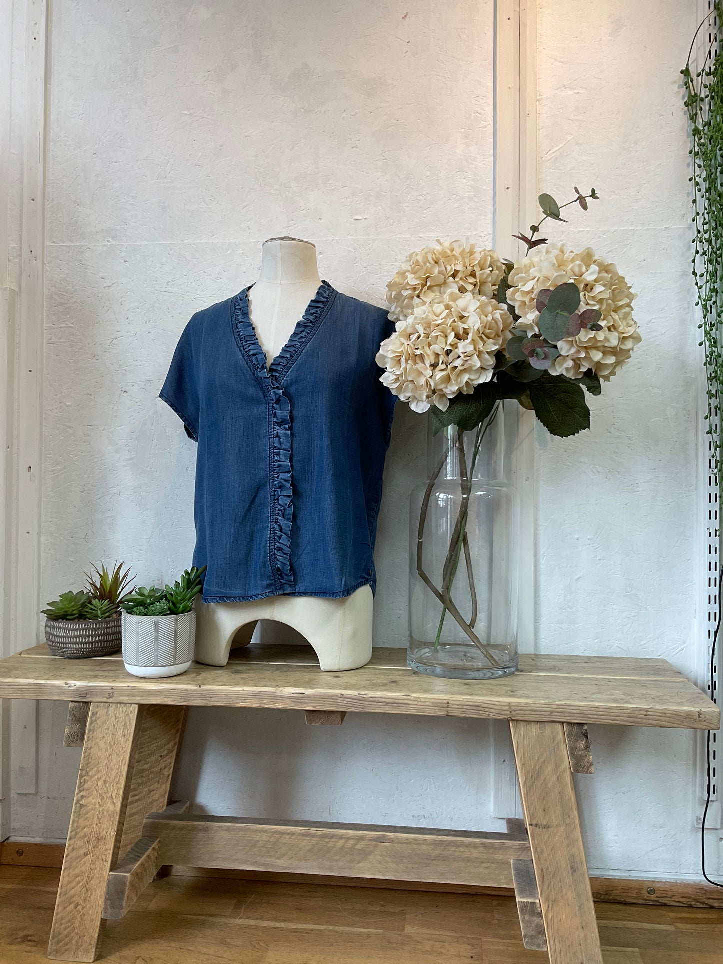 Zoe Tencel denim blouse