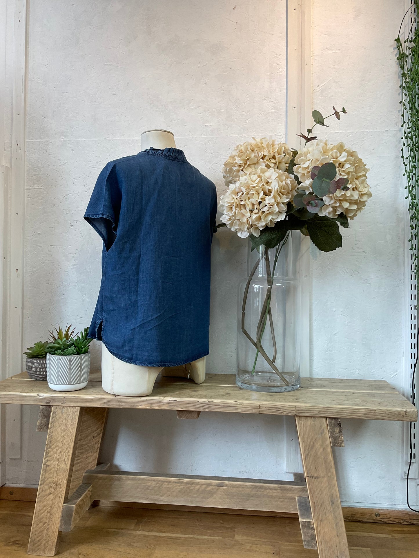 Zoe Tencel denim blouse