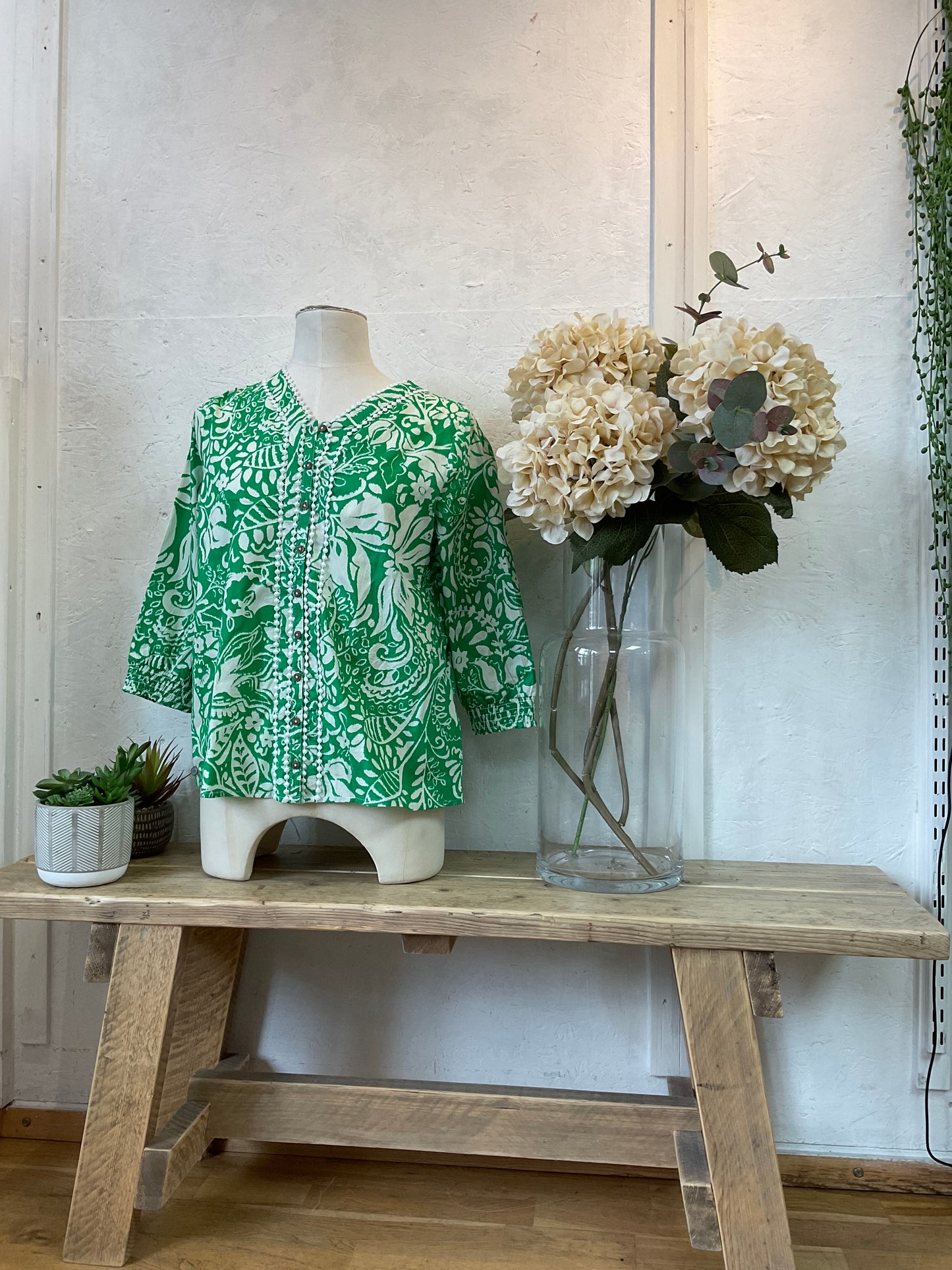 Wild flower floral print blouse