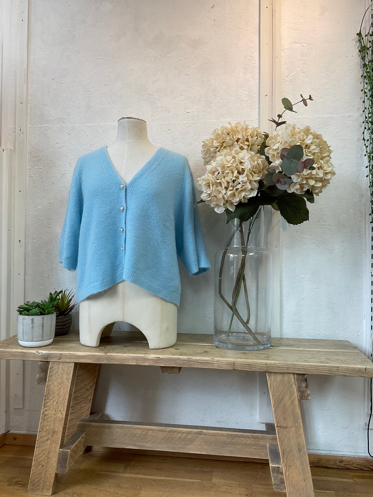 Luella pearl alpaca cardigan
