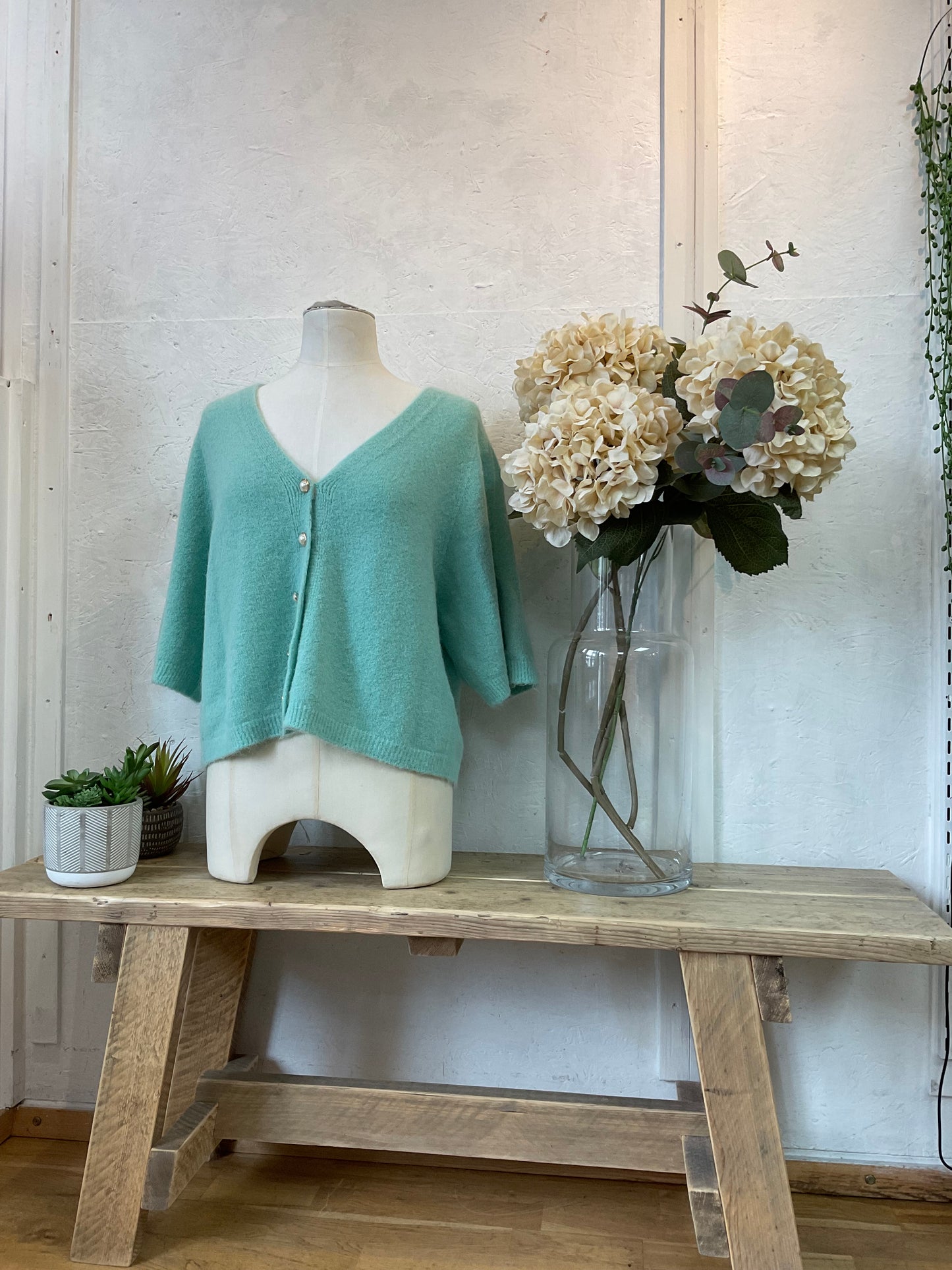 Luella pearl alpaca cardigan