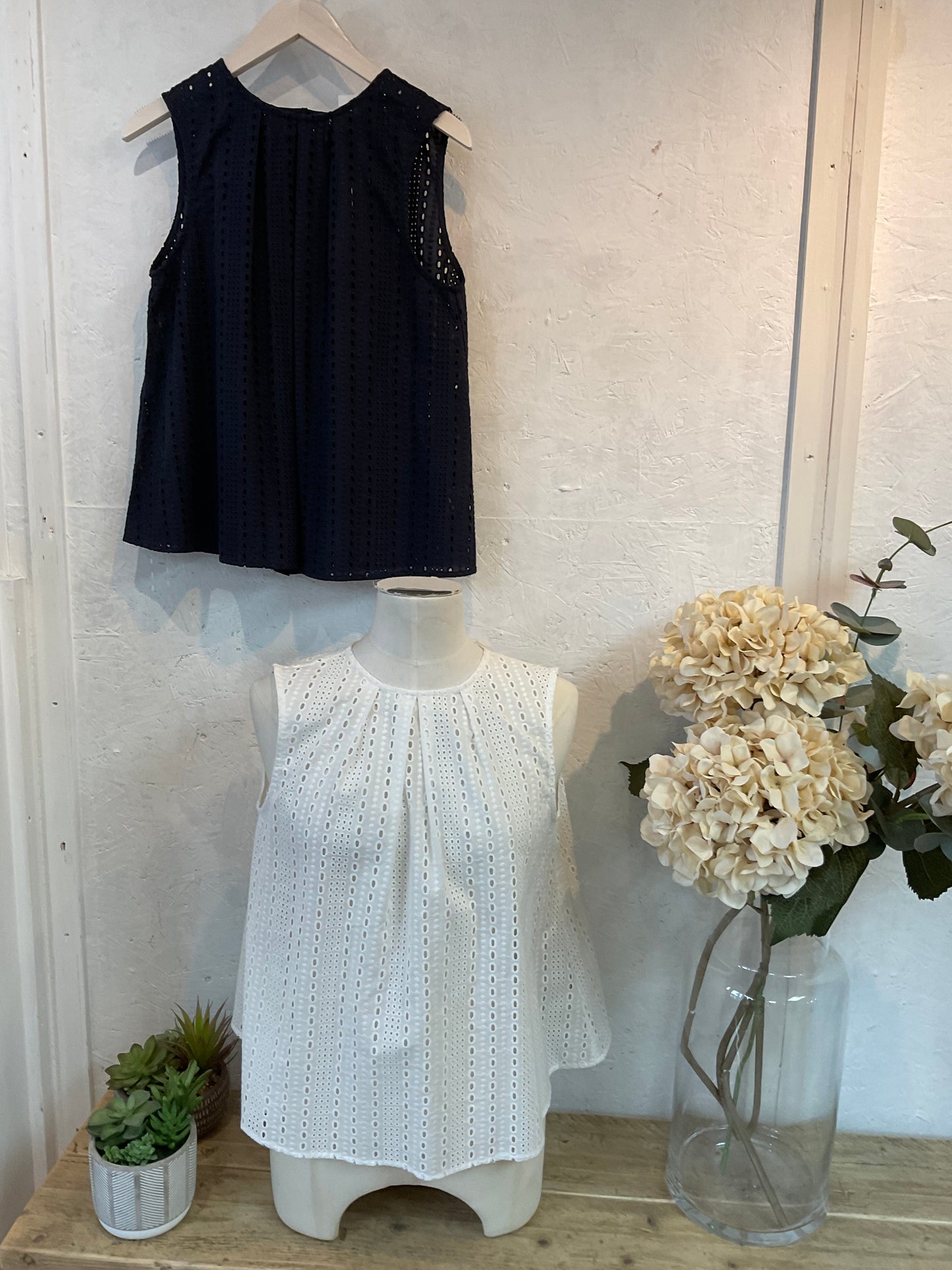 Chalk Tilly cotton blouse