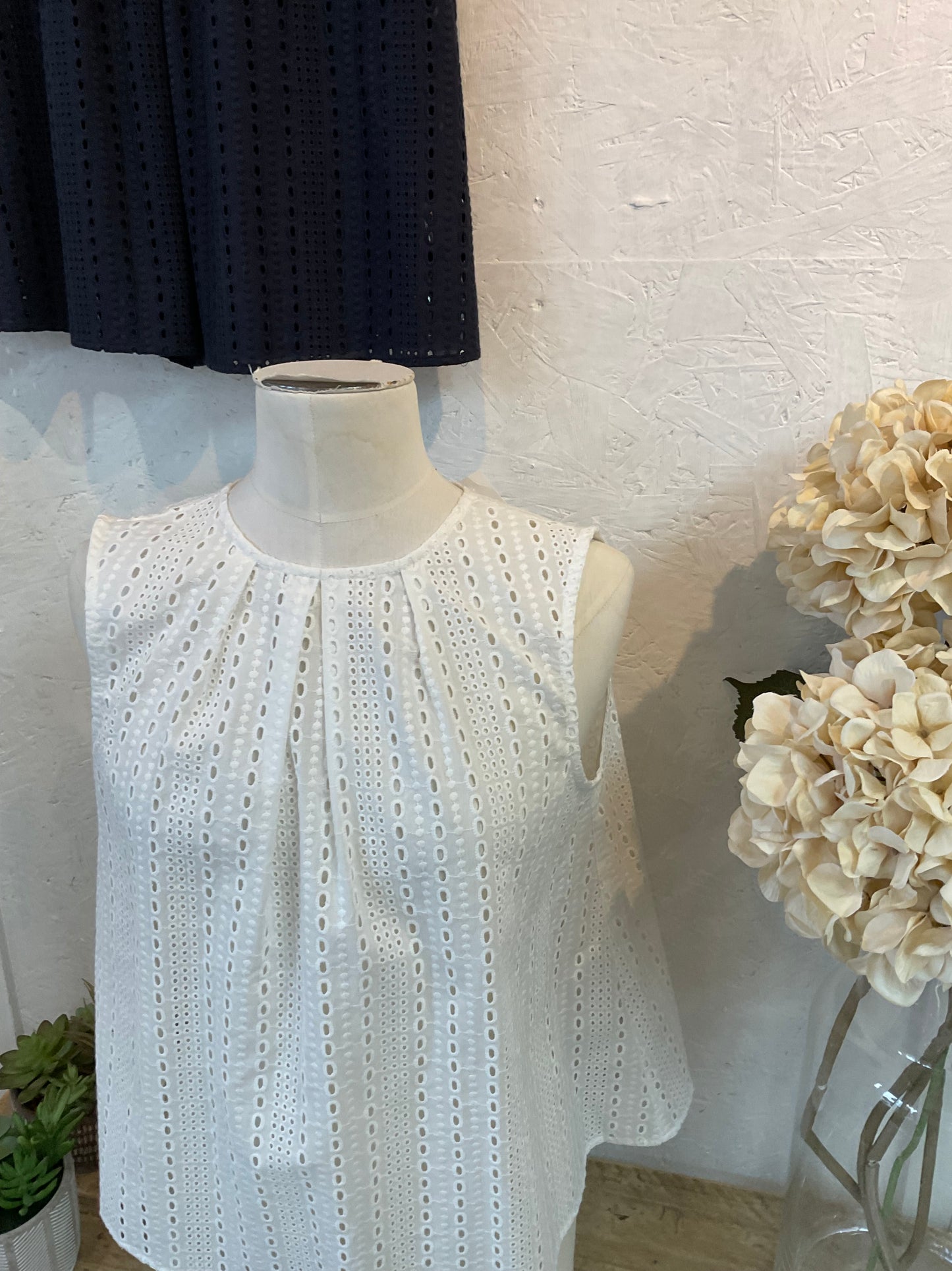 Chalk Tilly cotton blouse