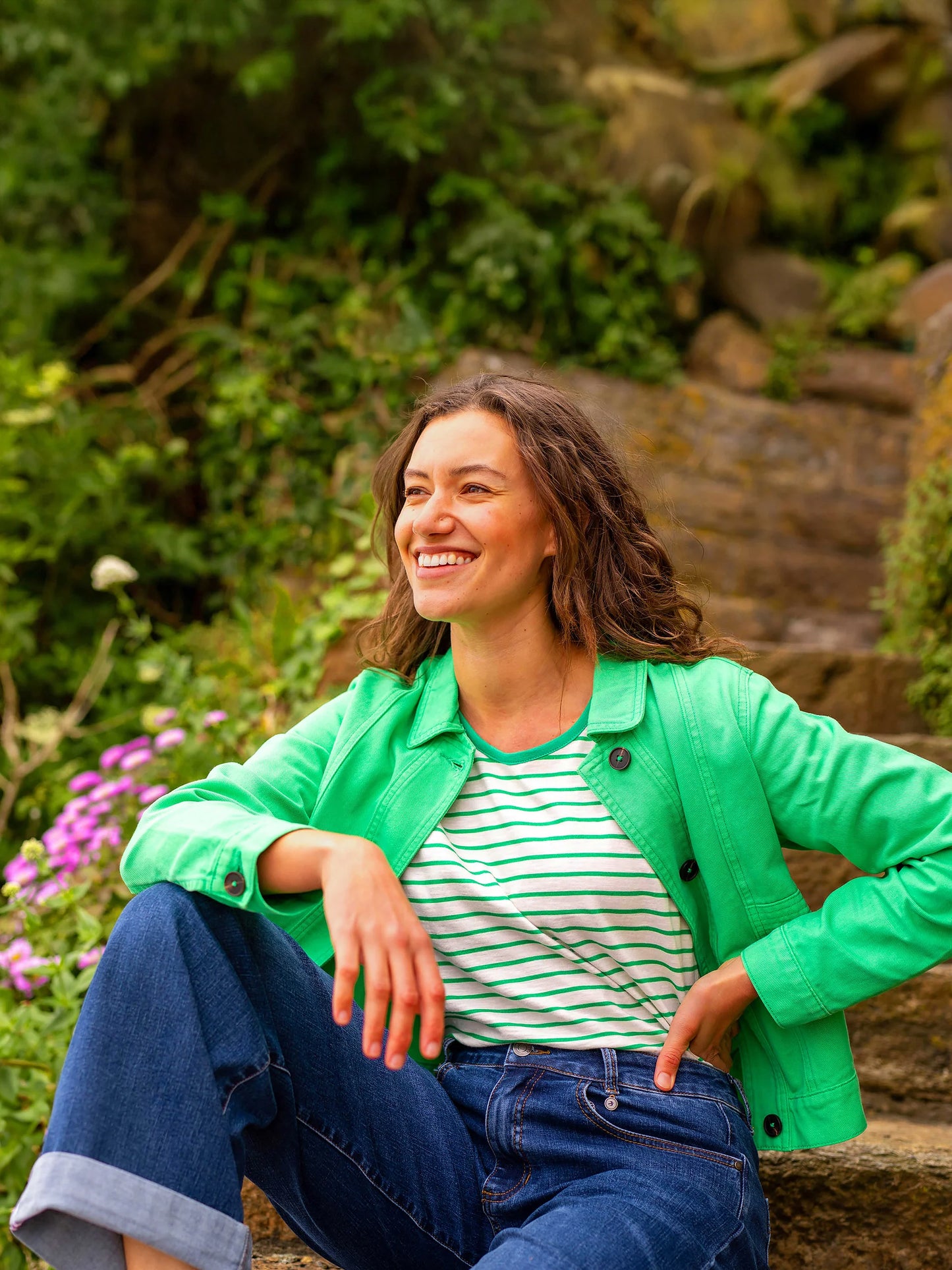Boxy green jacket