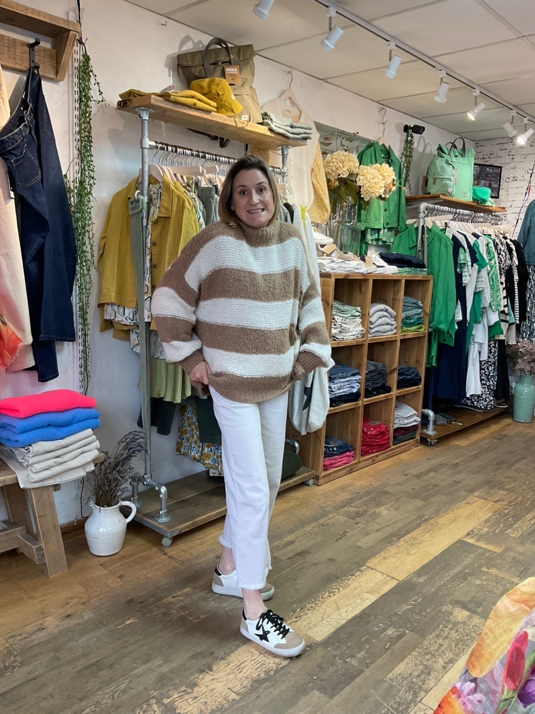 Charli London Trudy stripe jumper