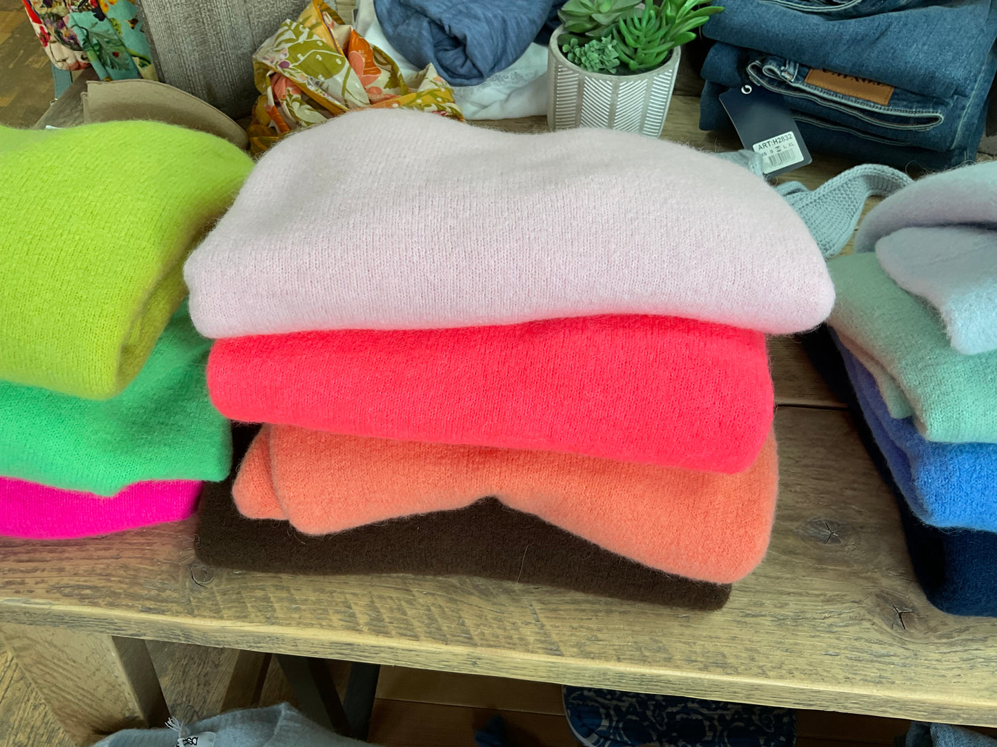 BEST SELLER - Maddie Boxy Alpaca Mix Jumpers Contact shop for colours