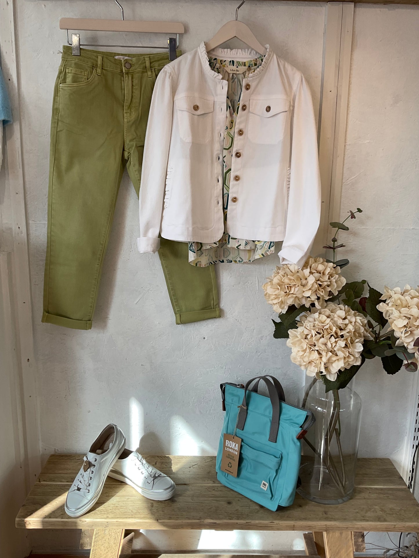 Linda pistachio boy friend jeans