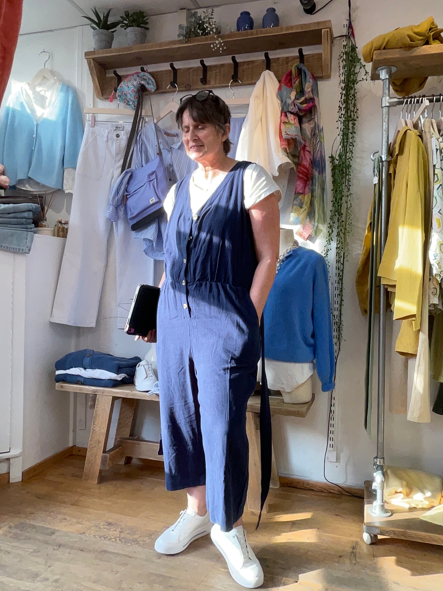 Ali linen dungarees