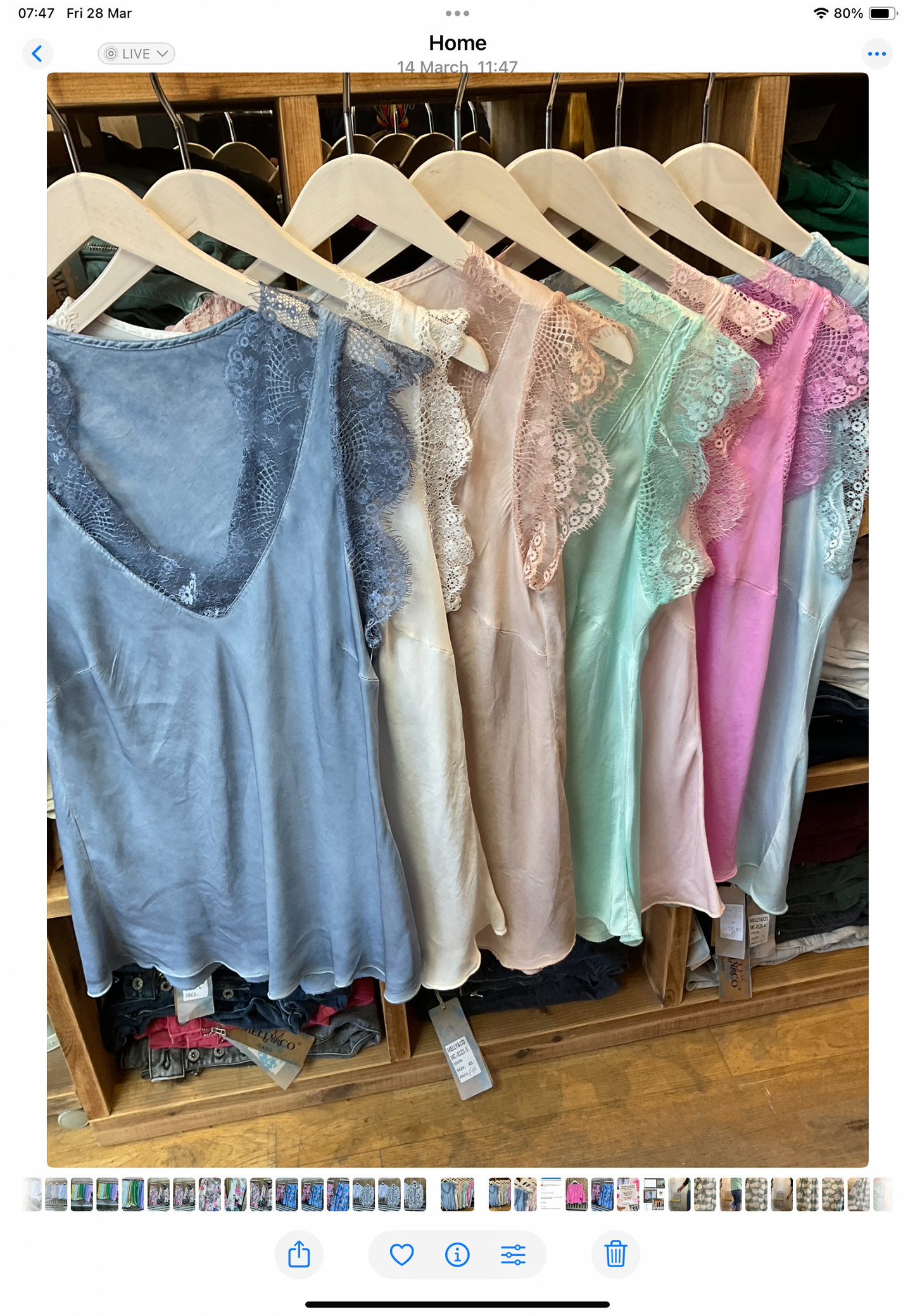 Penny Lace trim viscose tops