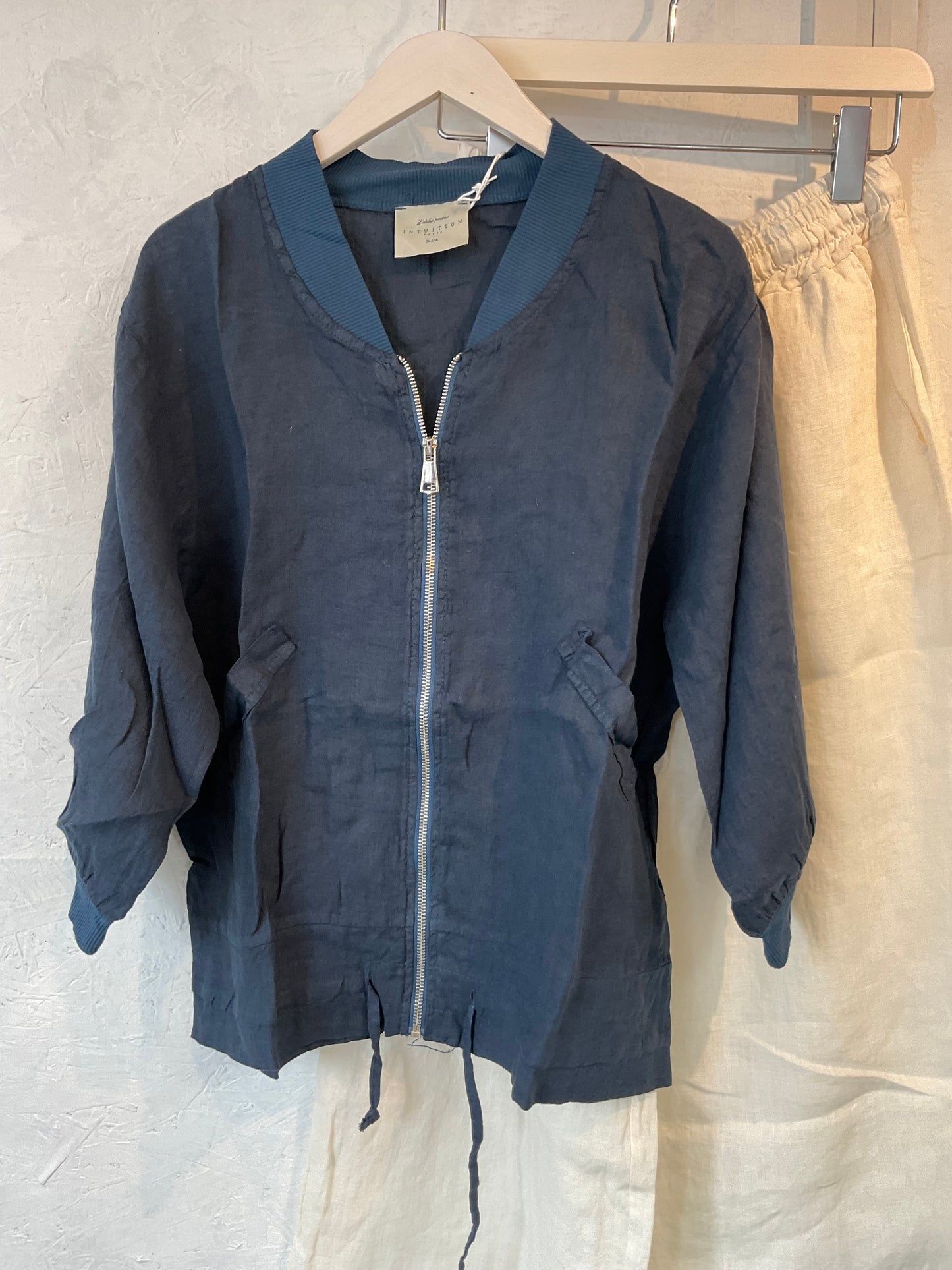 Carly linen bomber jacket