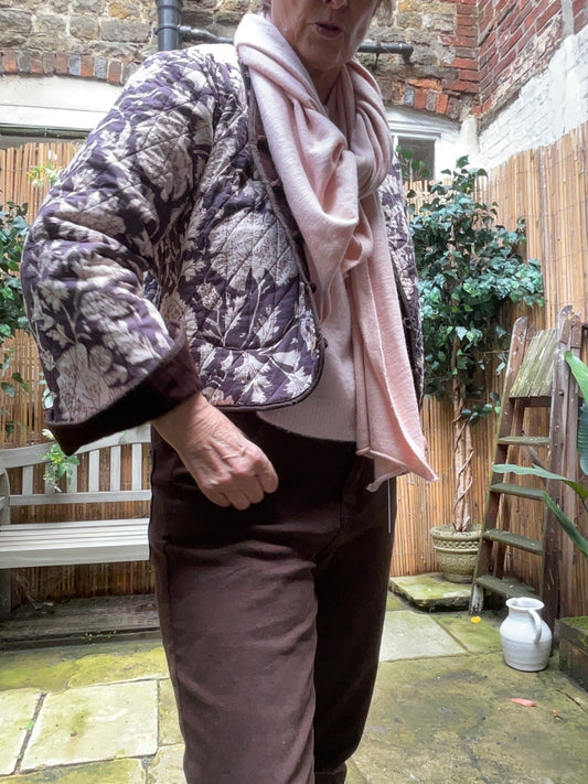 Luella Quilted reversable velvet jacket