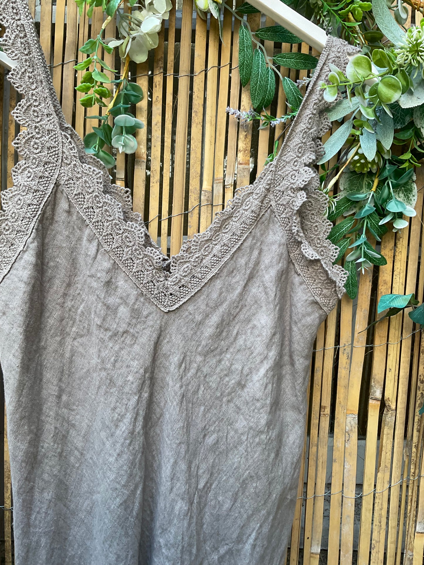 Trinny Linen Dress ( Contact shop for instock colours )