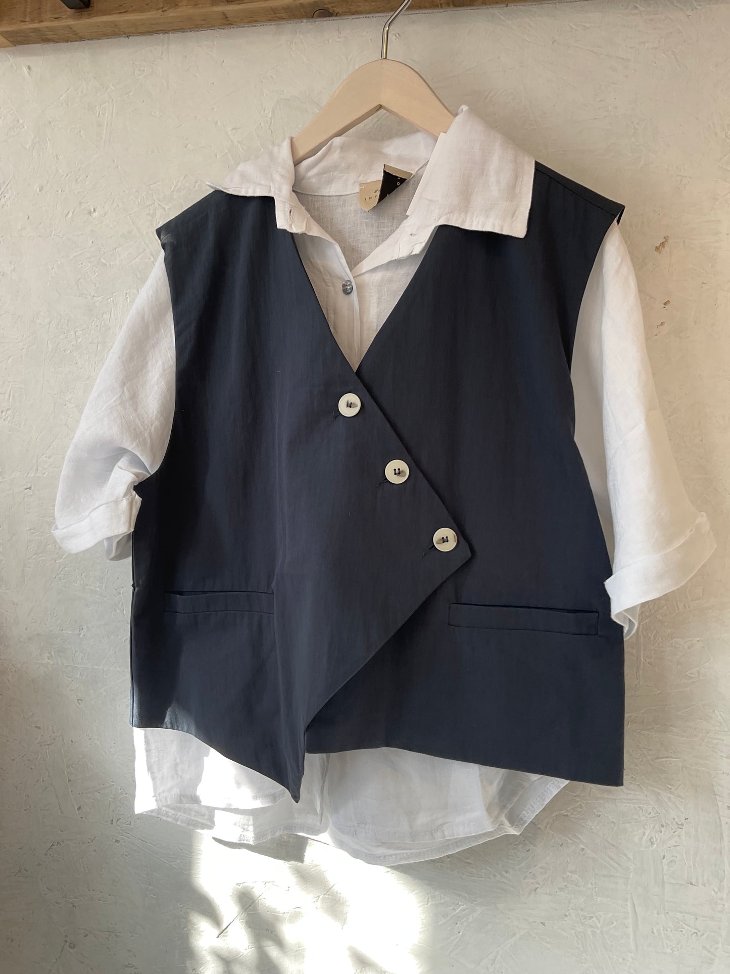 Gatsby navy waistcoat