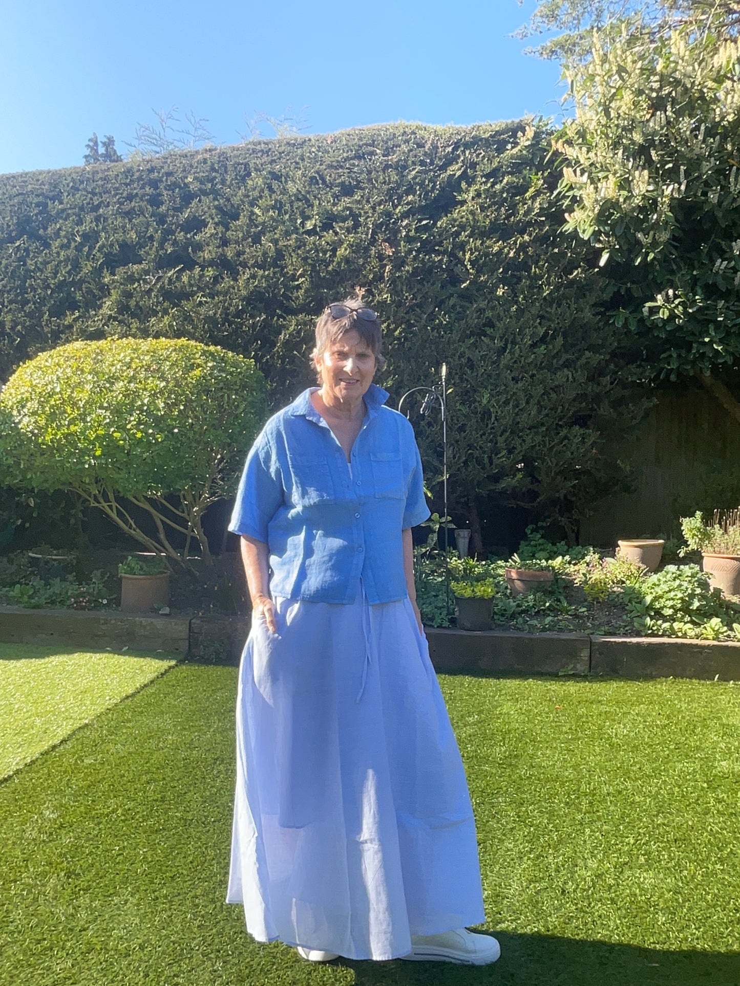 Libby linen shirt pockets 3 colours