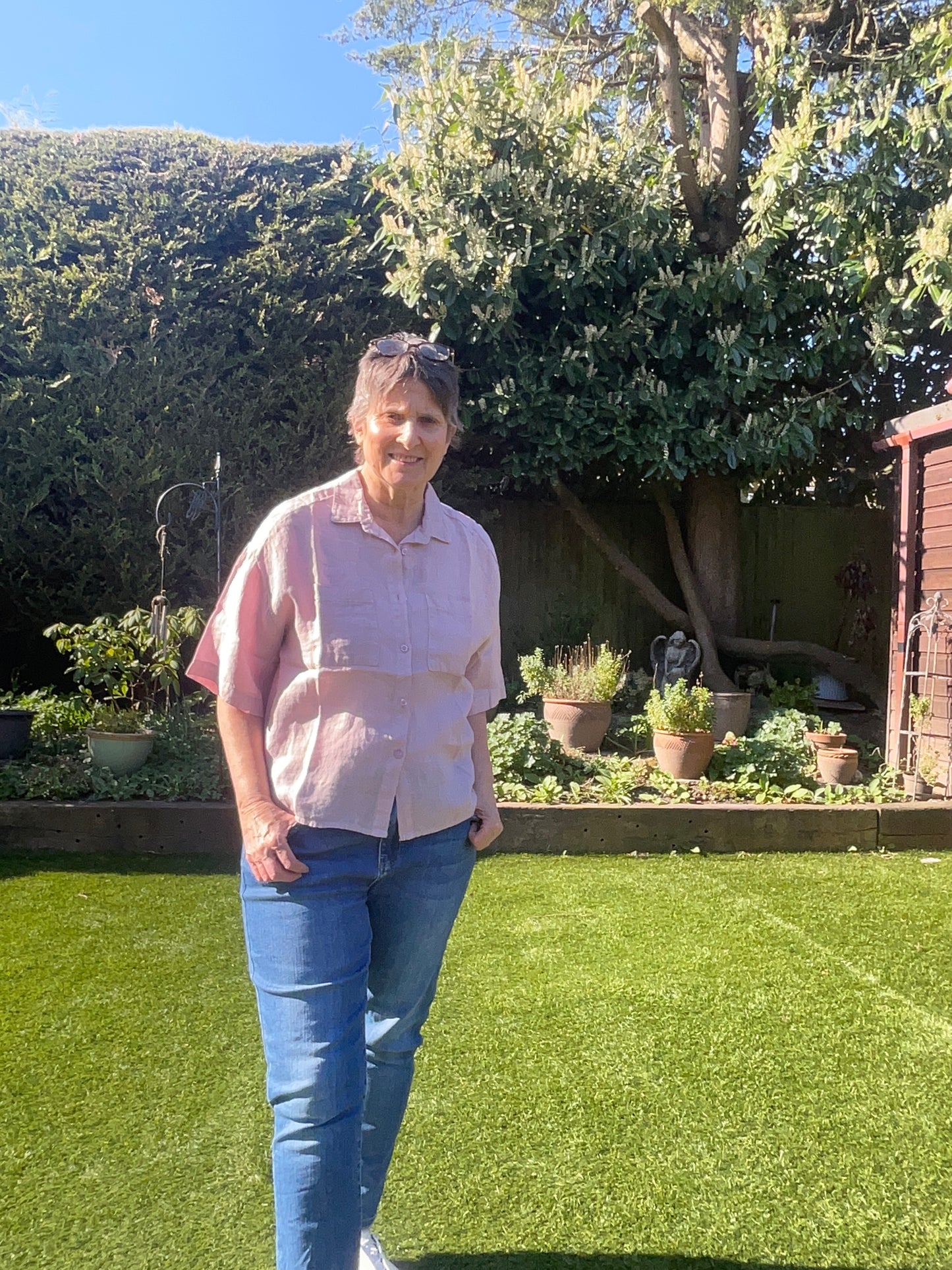 Libby linen shirt pockets 3 colours
