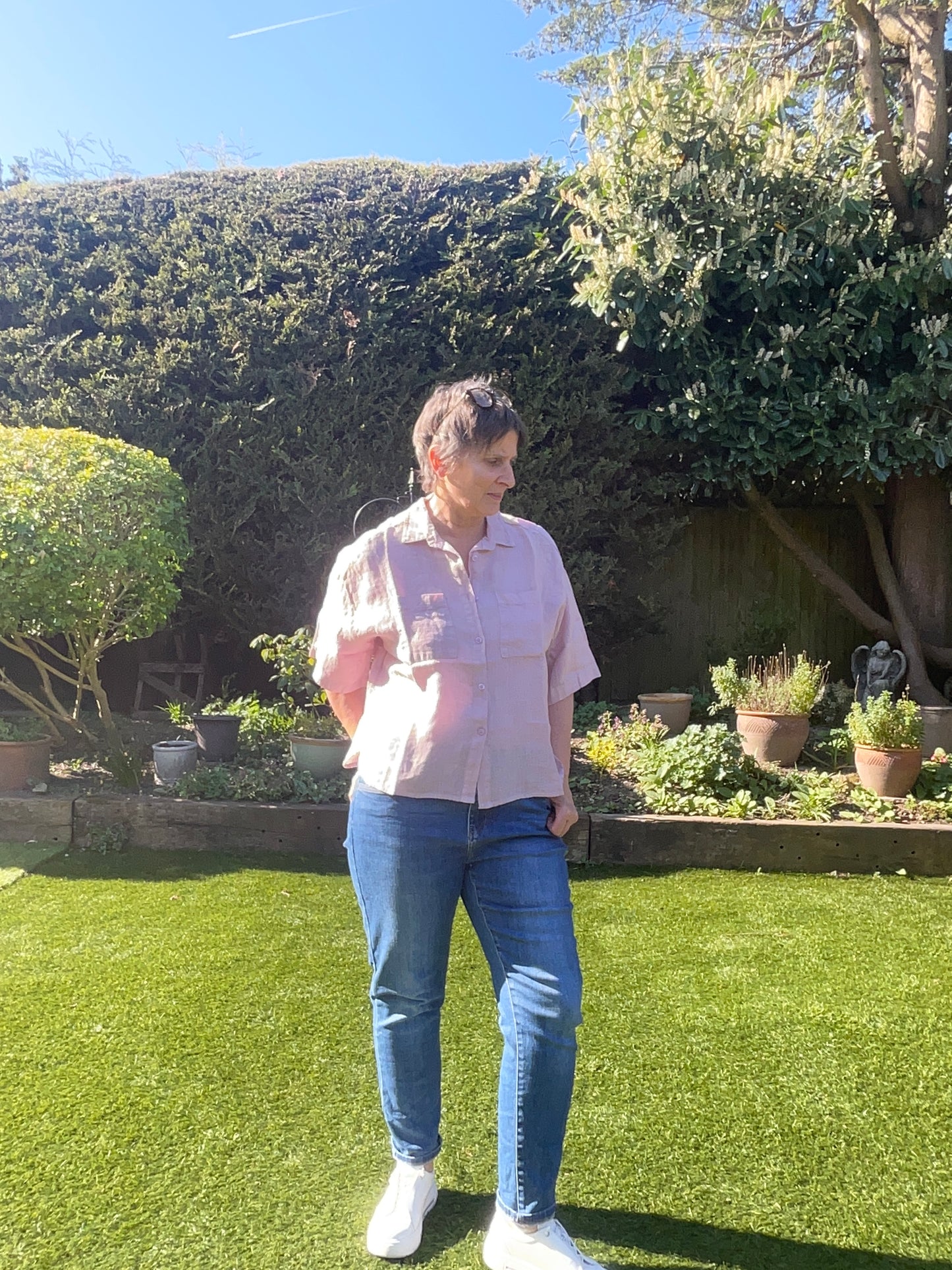 Libby linen shirt pockets 3 colours