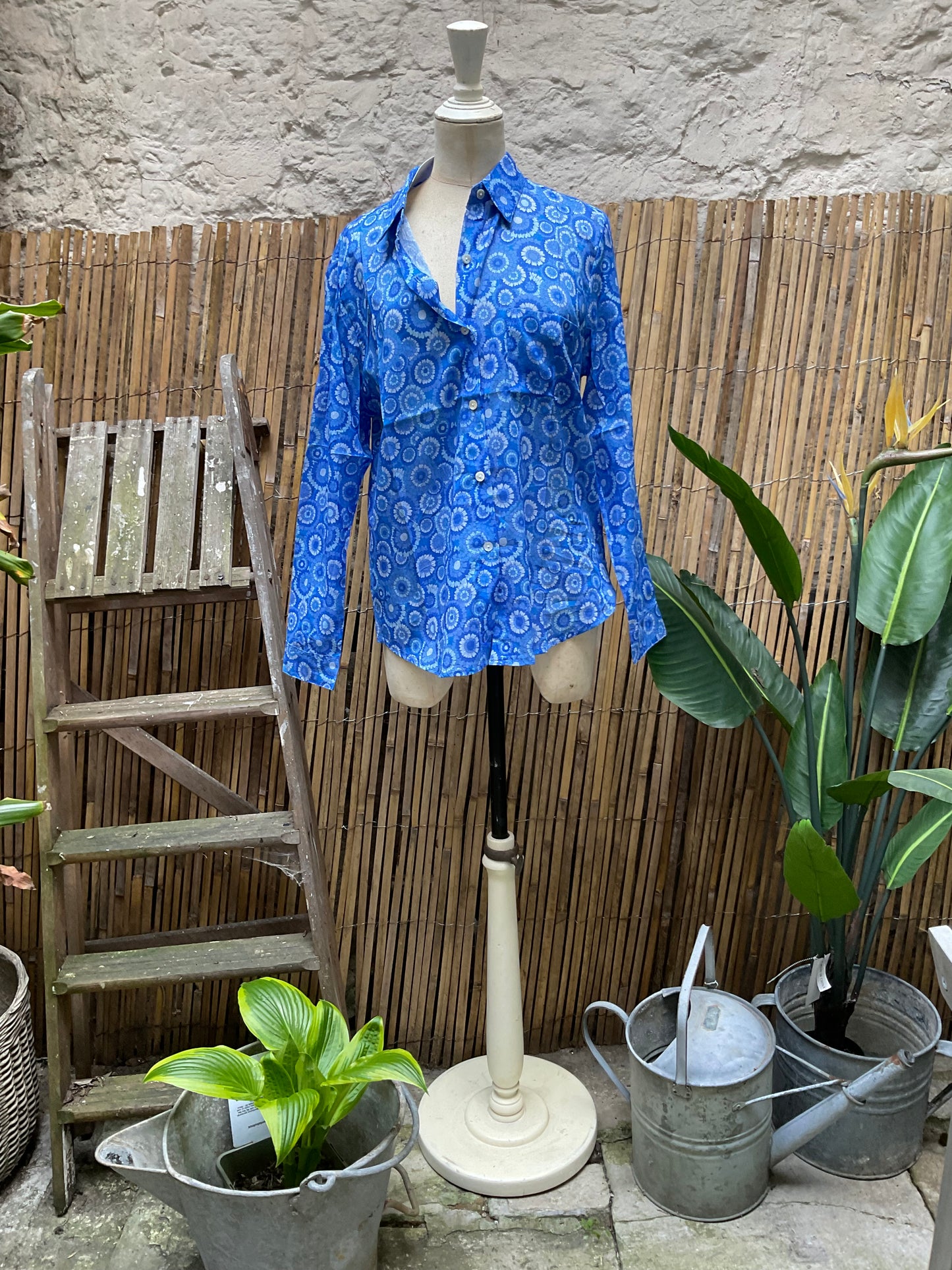 Kim cotton print shirts