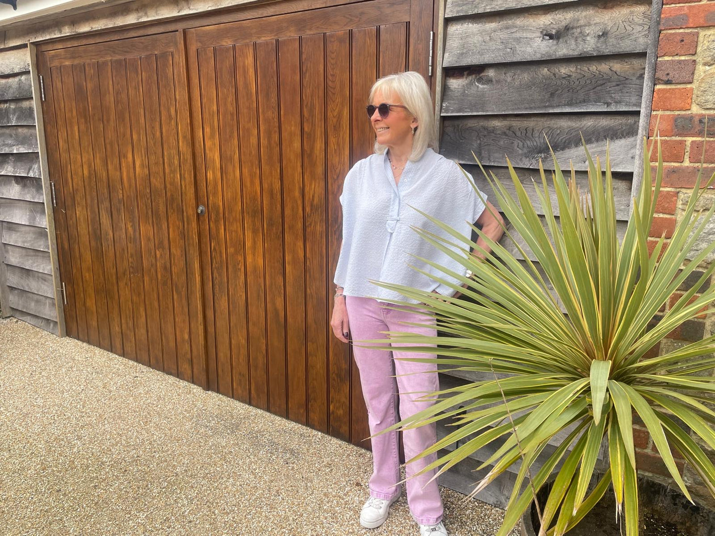 Becky Check Blouse