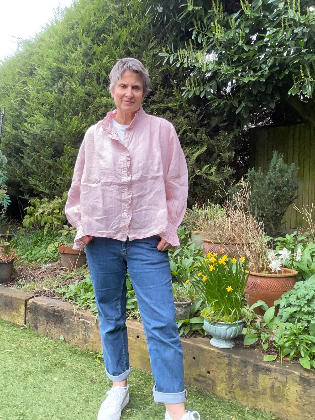 Jena Powder Linen Blouse (2 Colours Available)