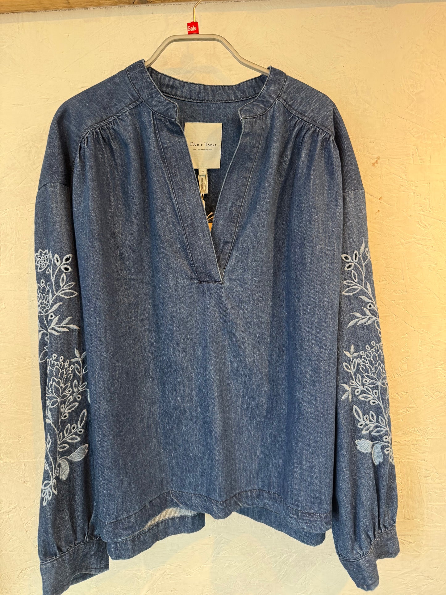 SALE - Denim Embroidered Shirt