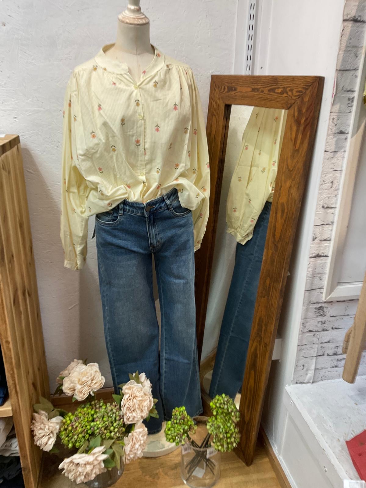 Betty Striped Floral Blouse (5 Colours)