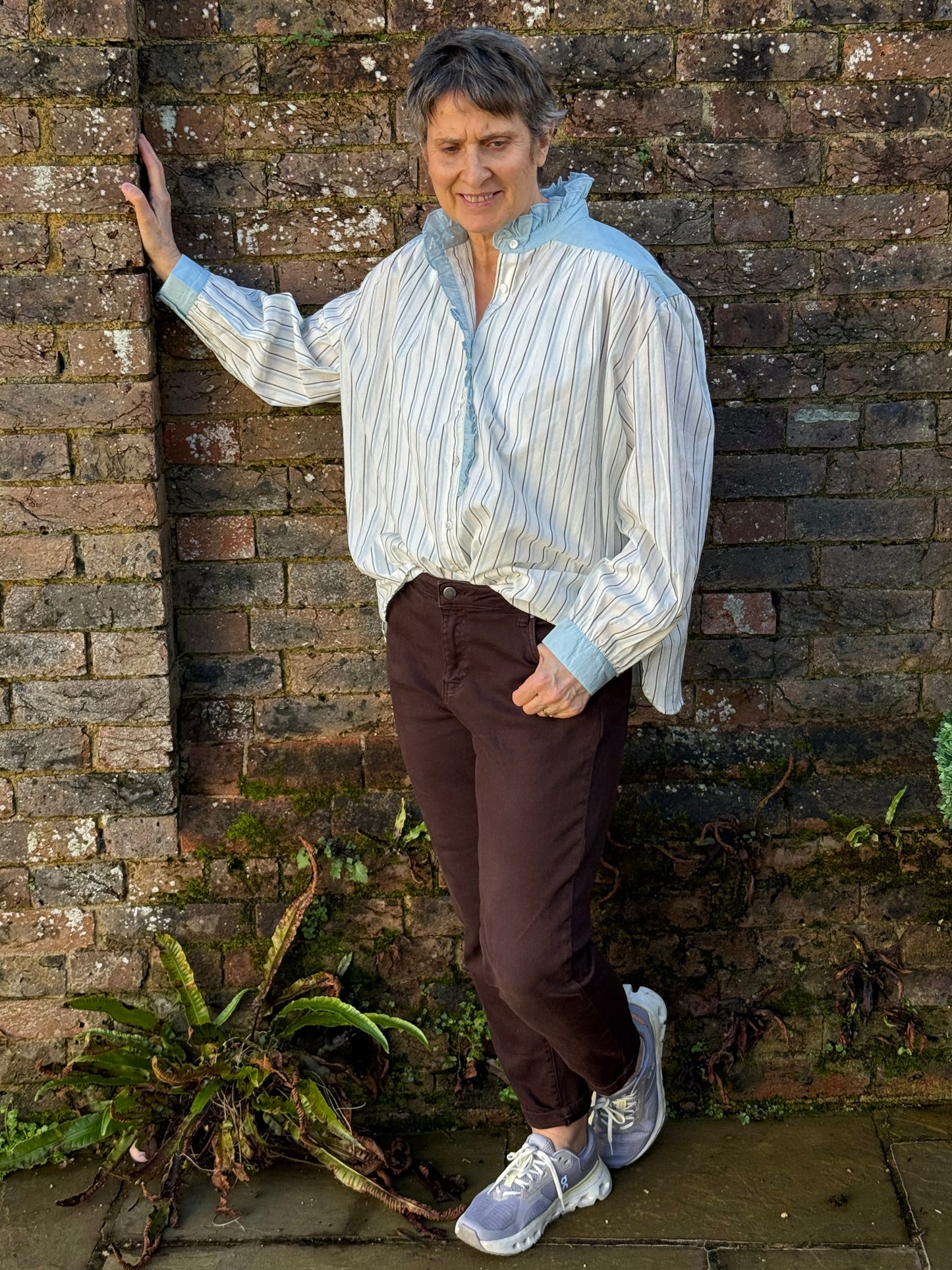 Seliane Paris Pinstripe Blouse